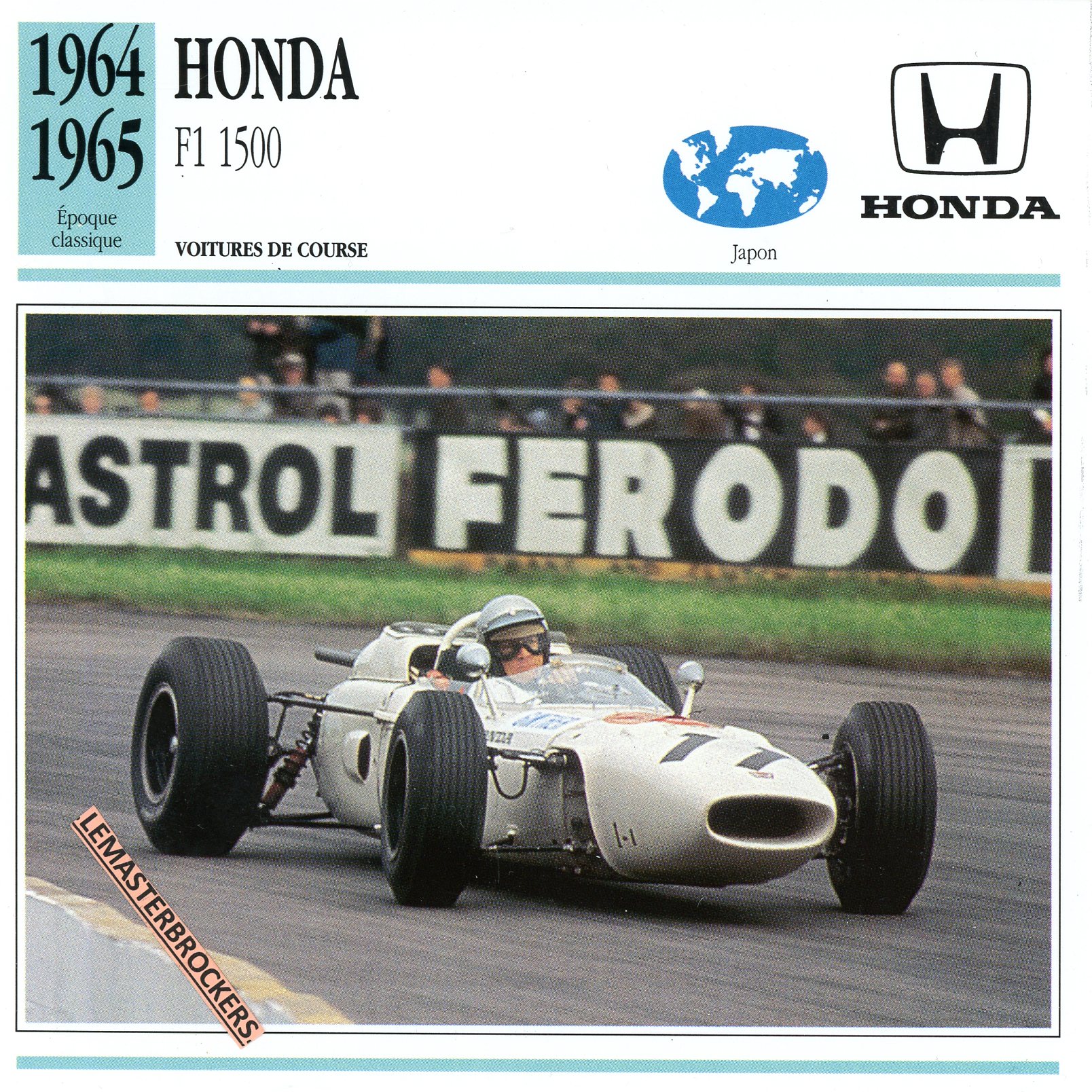 HONDA-F1-1500-1964-1965-FICHE-AUTO-LEMASTERBROCKERS-CARD-CARS