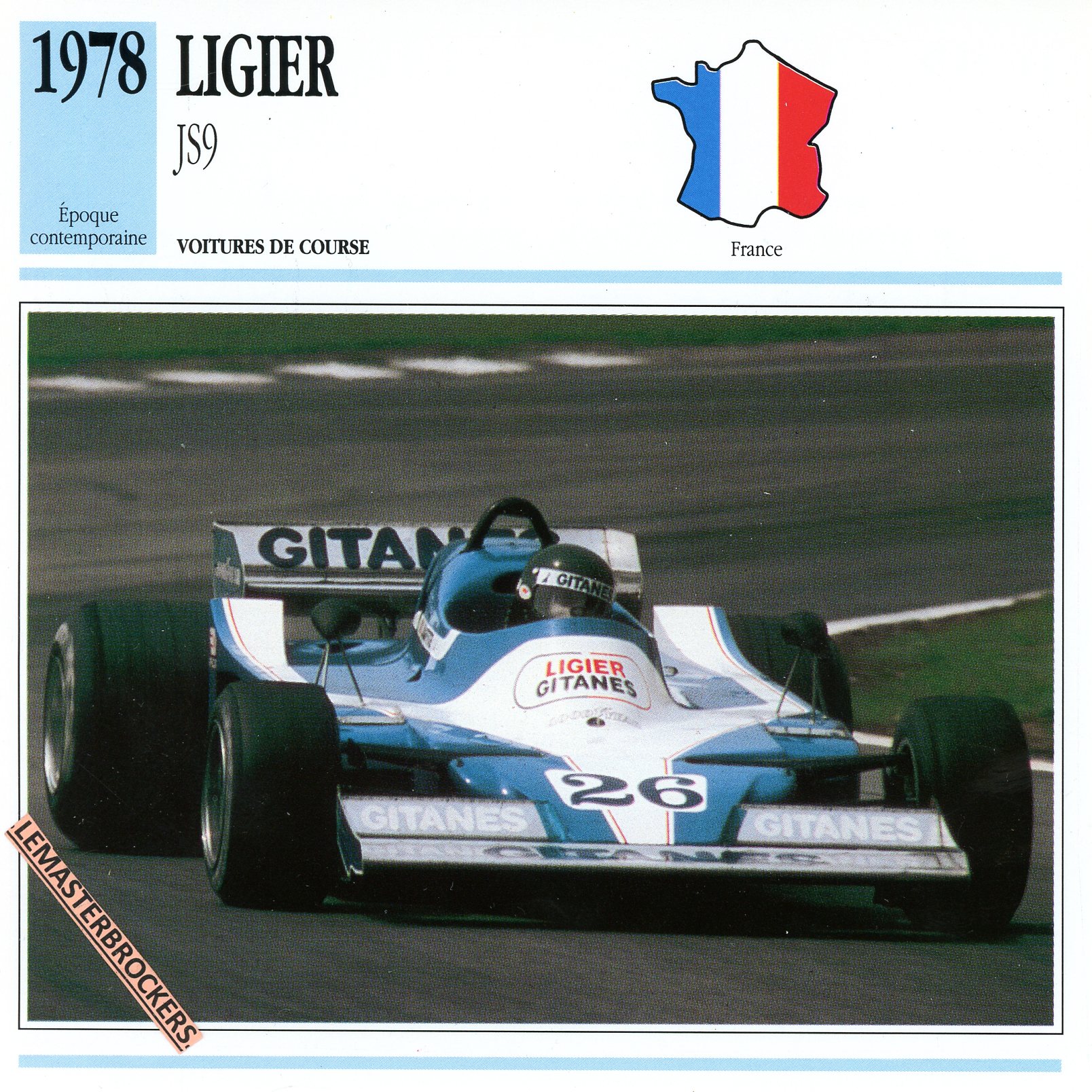 LIGIER JS9 1978 - FICHE AUTO