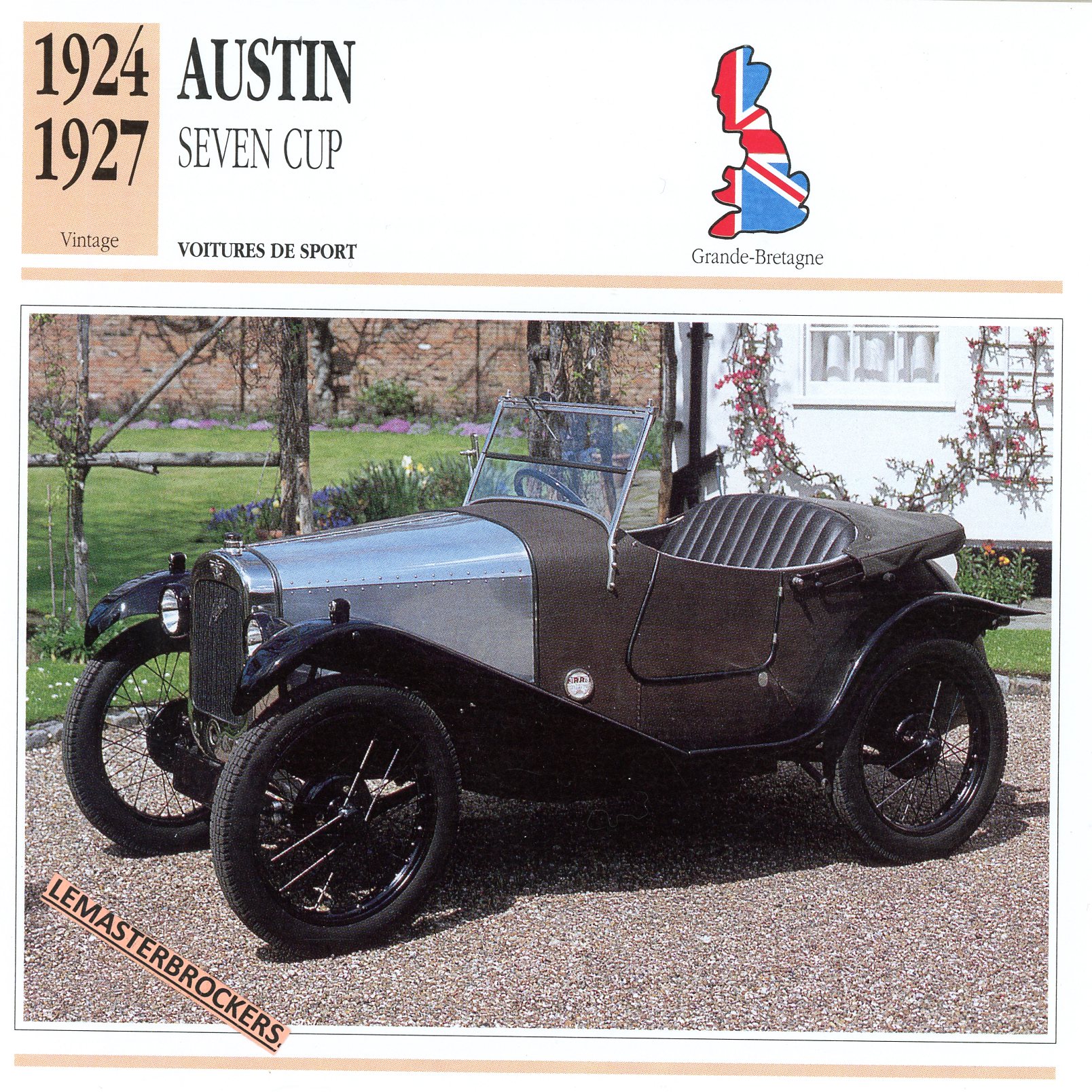 AUSTIN-SEVEN-CUP-1924-1927-FICHE-AUTO-LEMASTERBROCKERS-CARD-CARS