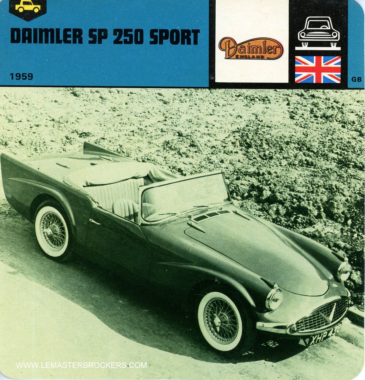 FICHE AUTO DAIMLER SP 250 SPORT - 1959