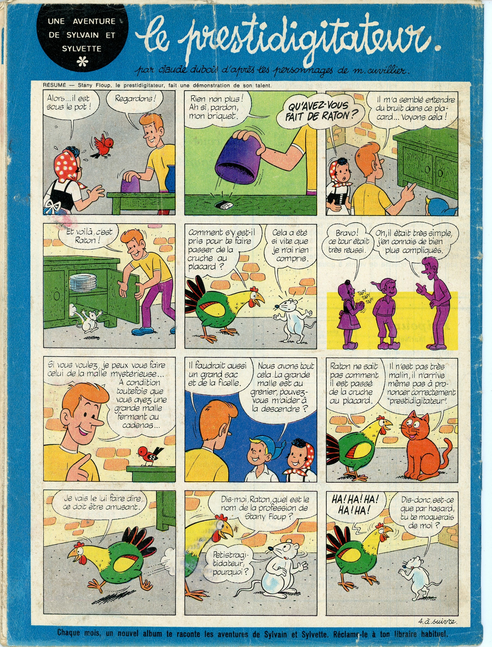 FRIPOUNET ET MARISETTE N° 7 - JEUDI 13 FEVRIER 1969