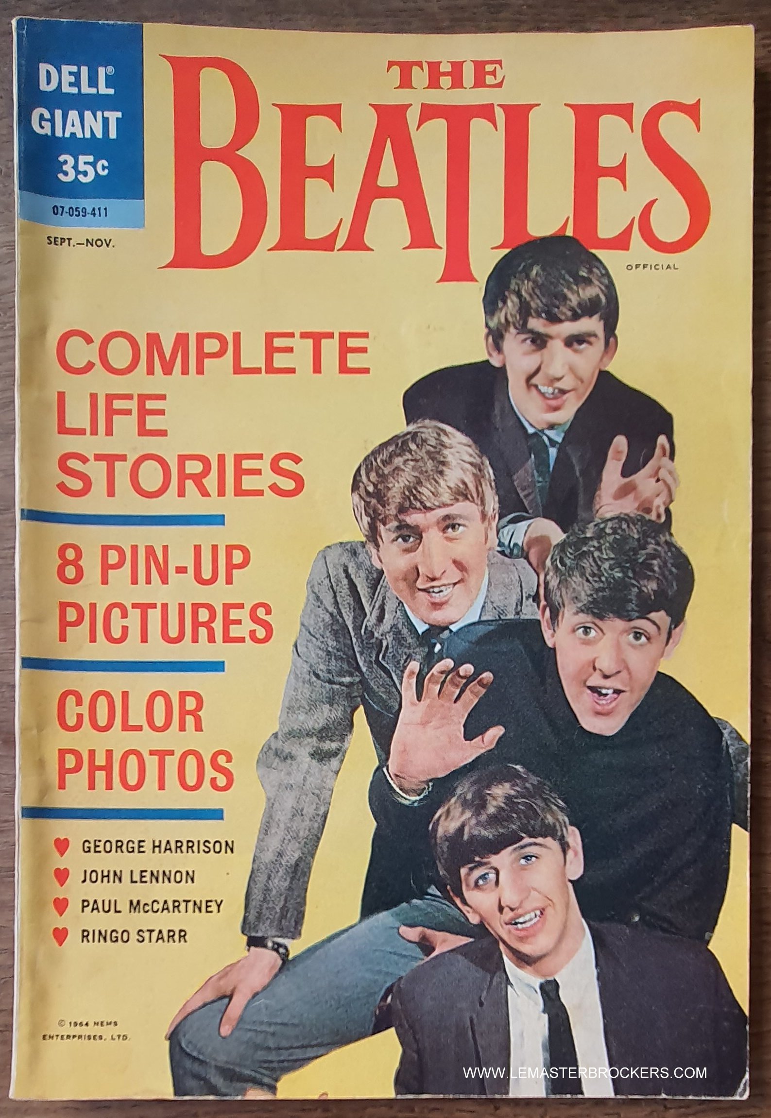 THE-BEATLES-1964-DELL-GIANT-VINTAGE-LEMASTERBROCKERS