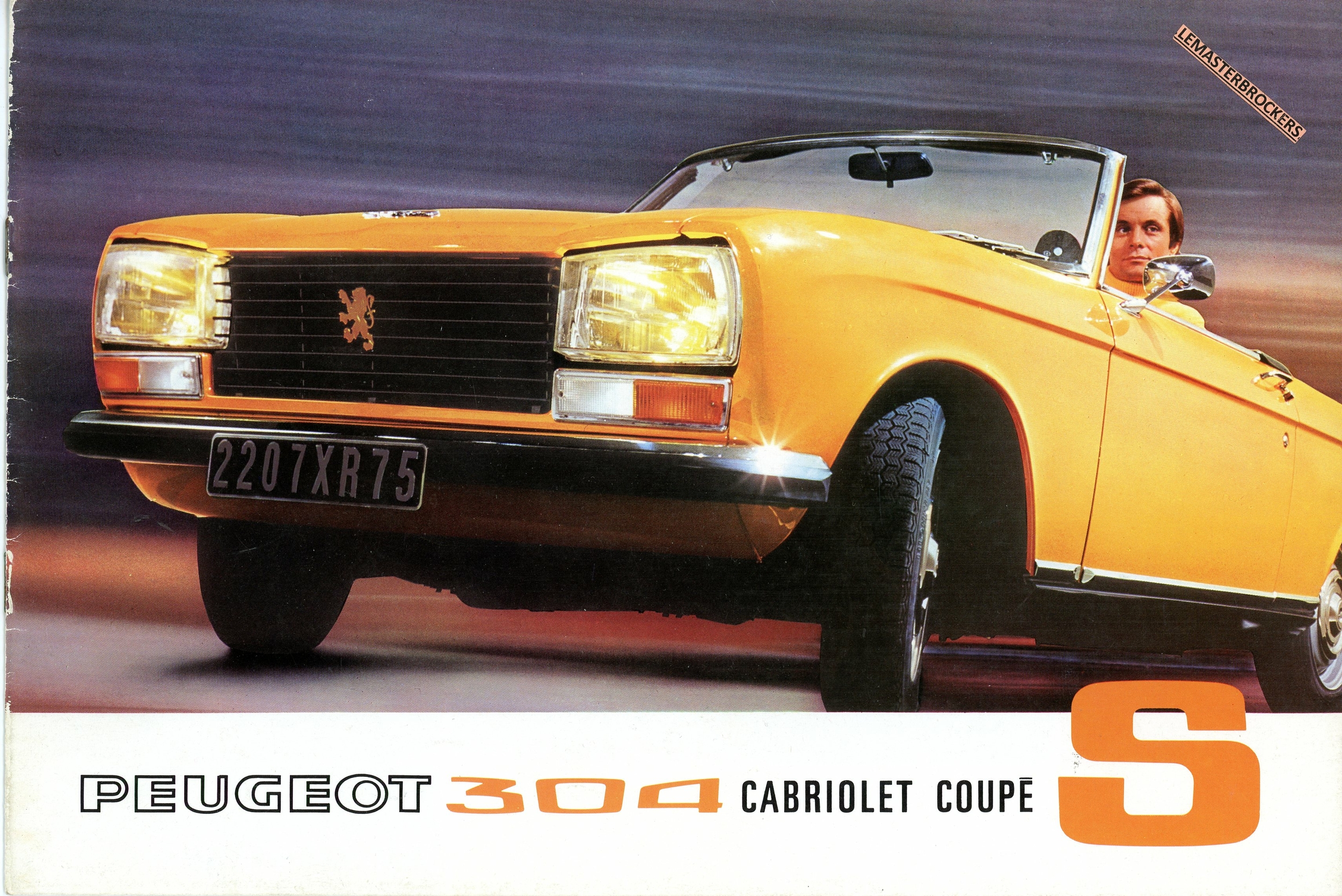 BROCHURE-PEUGEOT-304S-304-S-LEMASTERBROCKERS-CATALOGUE-CABRIOLET-COUPE-1972