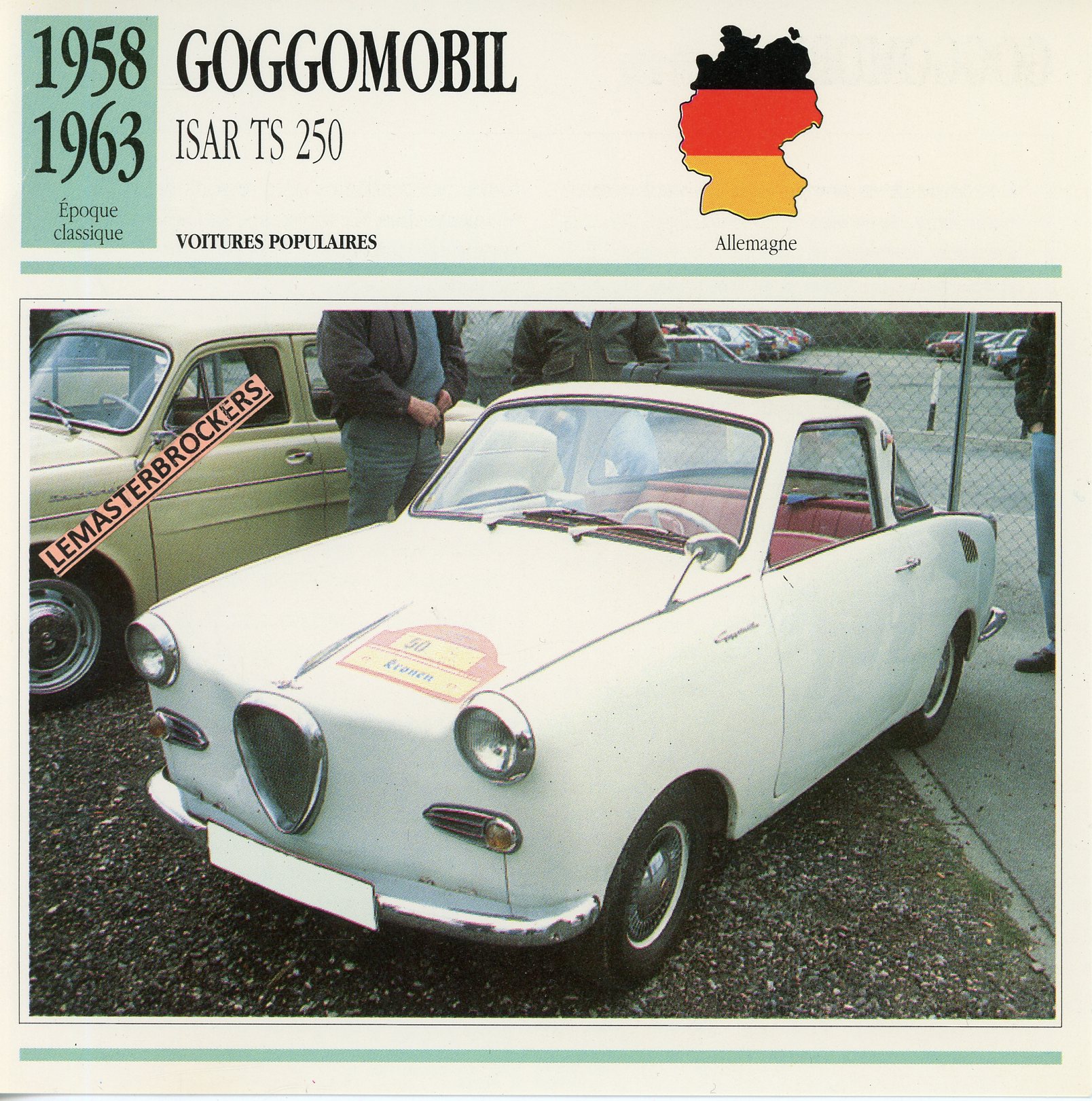 GOGGOMOBIL-ISAR-TS250-FICHE-AUTO-LEMASTERBROCKERS-MICROCAR-VOITURETTE