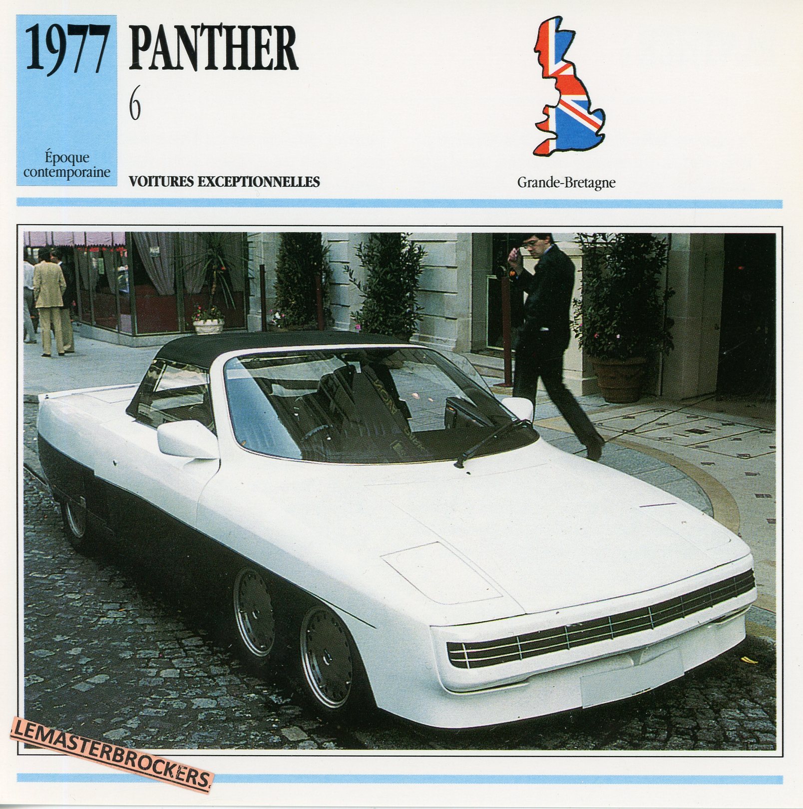 FICHE-PANTHER-6-LEMASTERBROCKERS-FICHE-AUTO-CARS-CARD-ATLAS-FRENCH