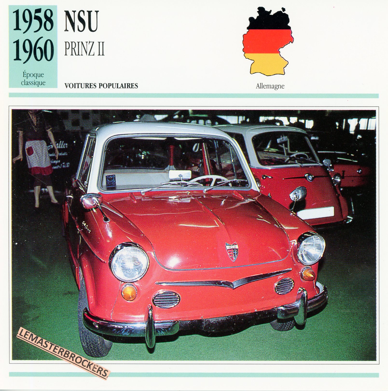 FICHE-NSU-PRINZ-LEMASTERBROCKERS-FICHE-AUTO-CARS-CARD-ATLAS-FRENCH