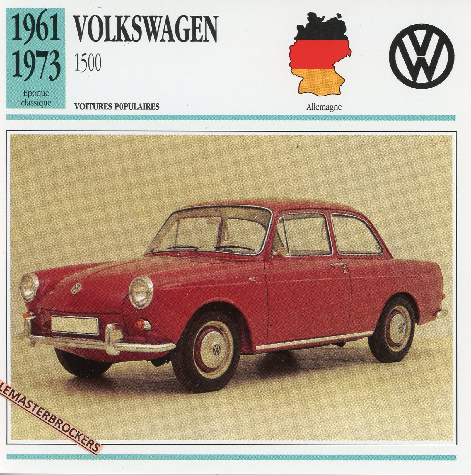 VW-VOLKSWAGEN-1500-LEMASTERBROCKERS-FICHE-AUTO-CARS-CARD-ATLAS