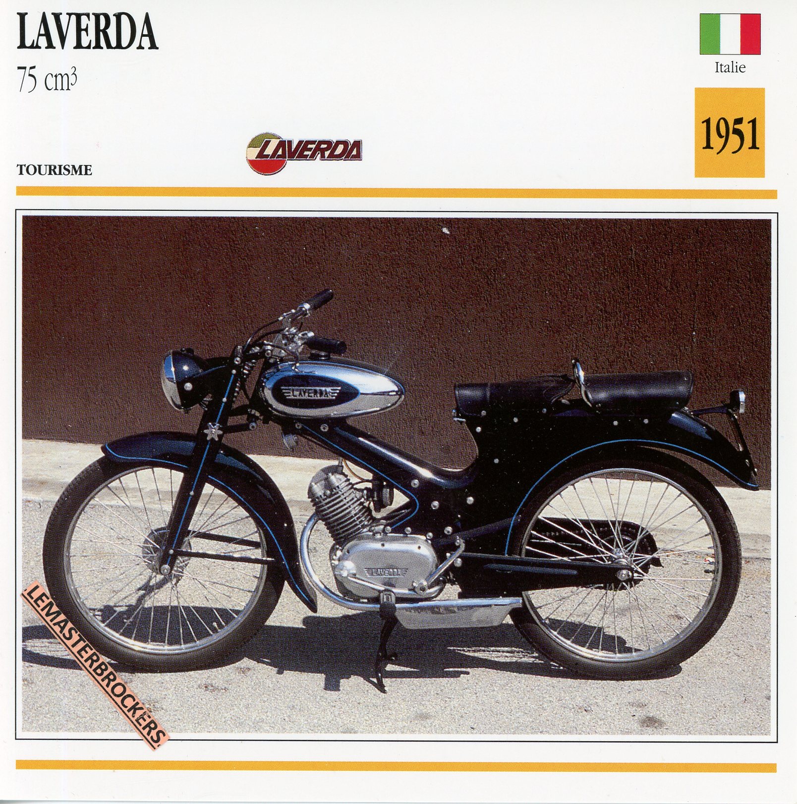 LAVERDA-75-1981-LEMASTERBROCKERS-FICHE-MOTO-ATLAS-CARD-COLLECTOR