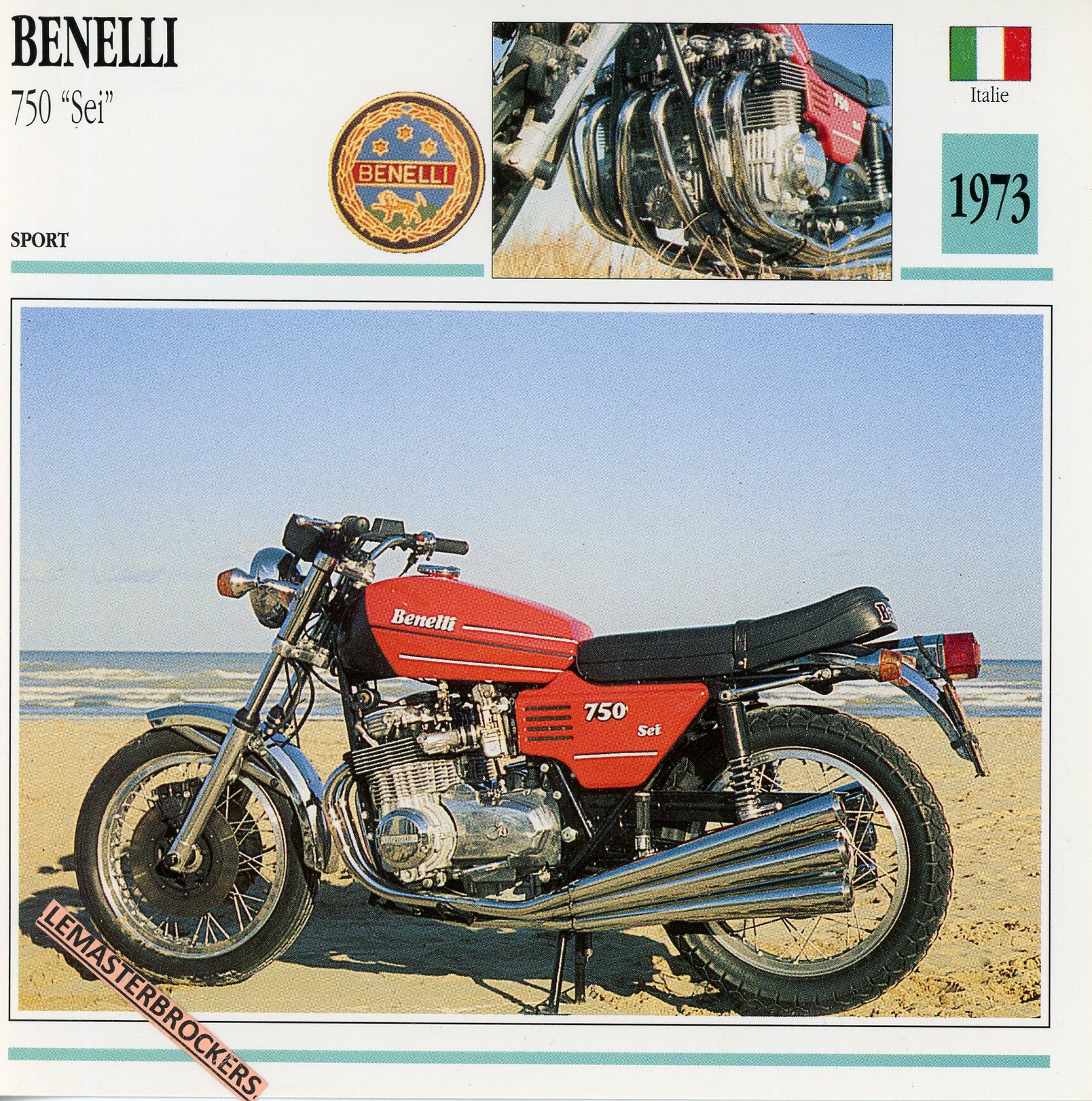 BENELLI-750-SEI-1973-LEMASTERBROCKERS-FICHE-MOTO-ATLAS-CARD-750SEI