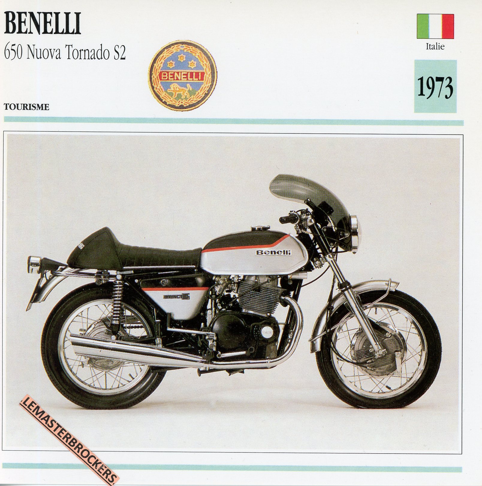 BENELLI-650-NUOVA-TORNADO-S2-1973-LEMASTERBROCKERS-FICHE-MOTO-ATLAS-CARD