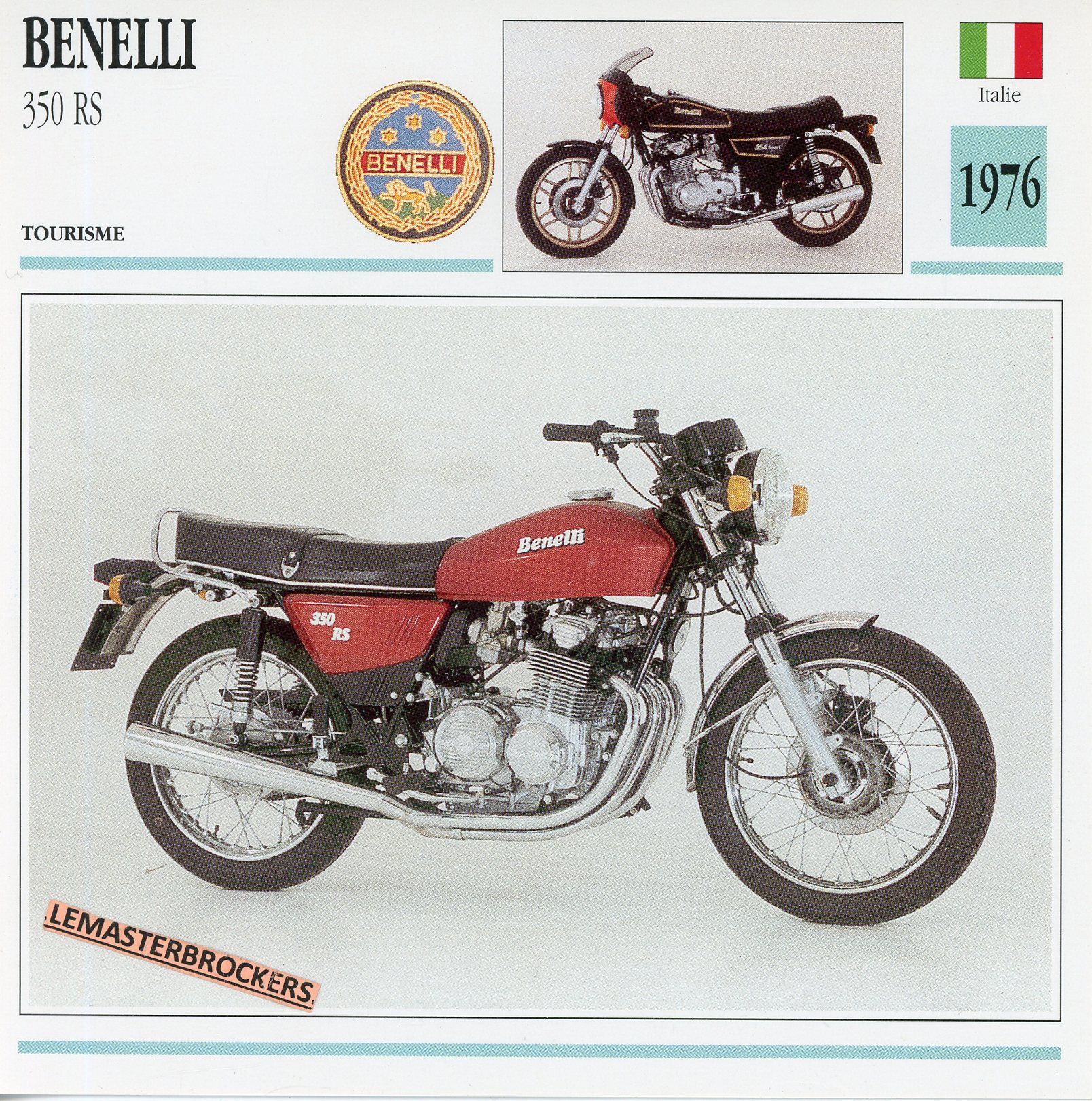 BENELLI-350-RS-350RS-1976-LEMASTERBROCKERS-FICHE-MOTO-ATLAS-CARD