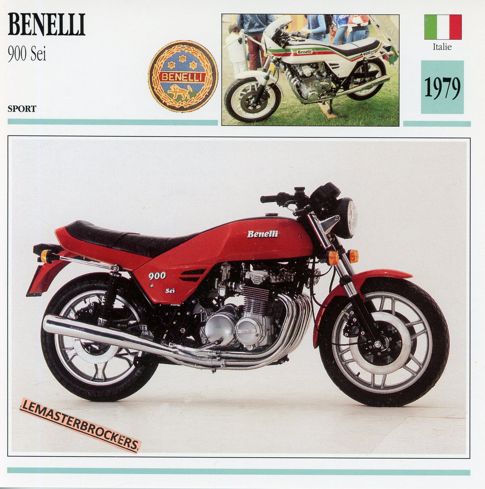 BENELLI-900-SEI-900SEI-1976-LEMASTERBROCKERS-FICHE-MOTO-ATLAS-CARD