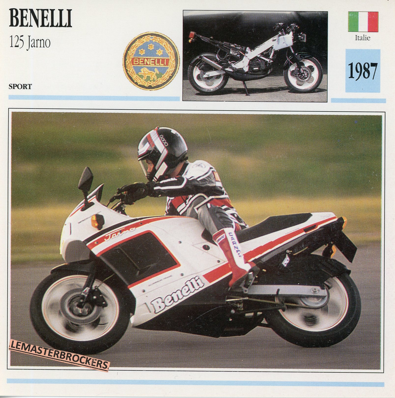 BENELLI-125-JARNO-1987-LEMASTERBROCKERS-FICHE-MOTO-ATLAS-CARD