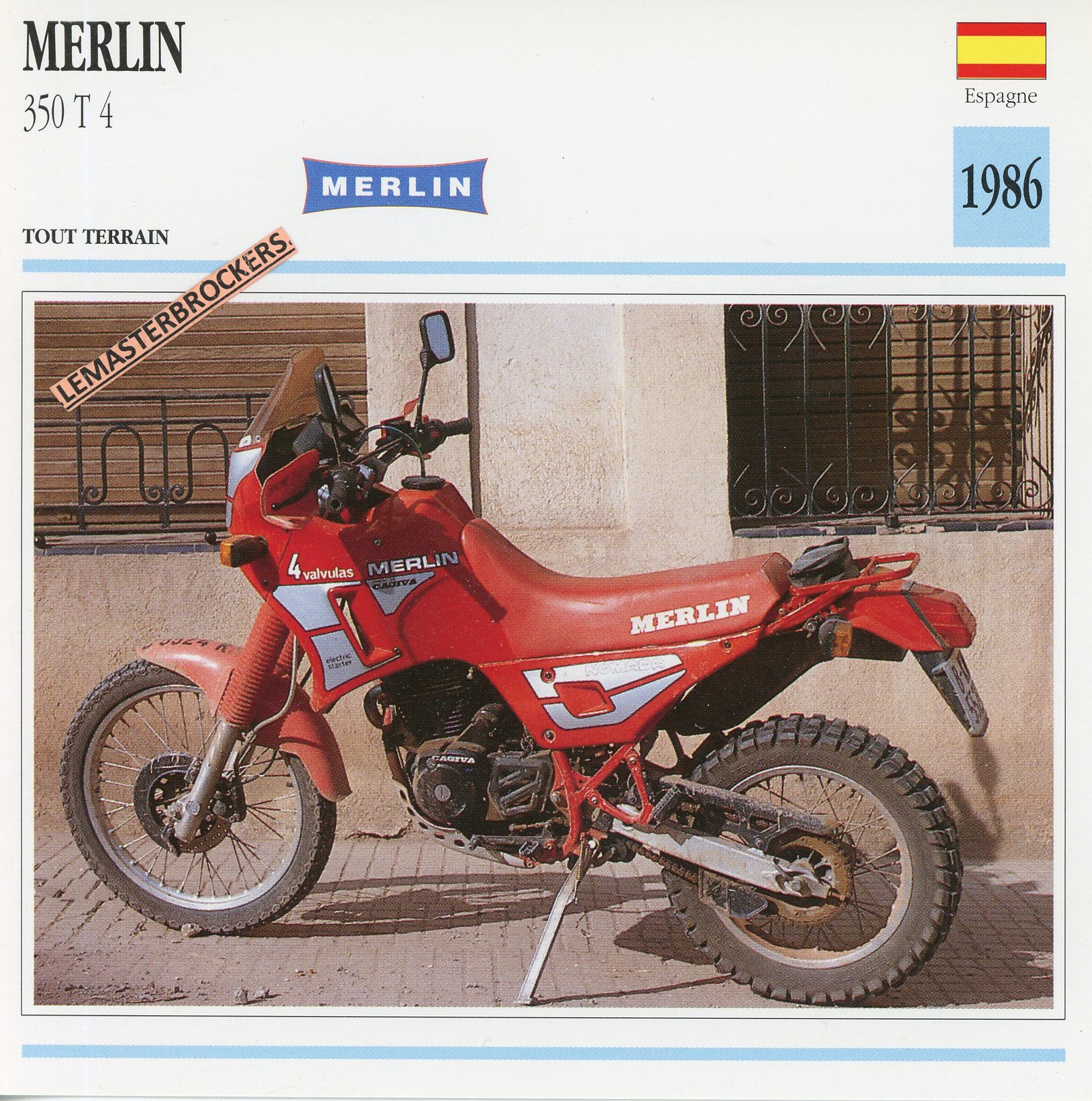 MERLIN-350-T4-1986-LEMASTERBROCKERS-FICHE-MOTO-ATLAS-CARD