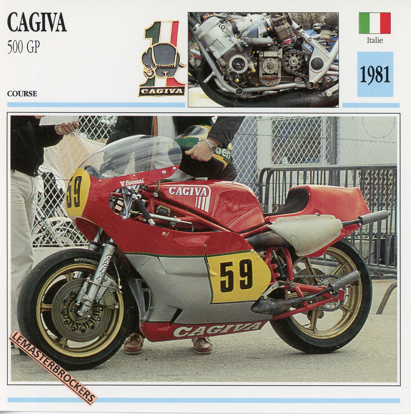 CAGIVA-500-GP-1981-LEMASTERBROCKERS-FICHE-MOTO-ATLAS-CARD