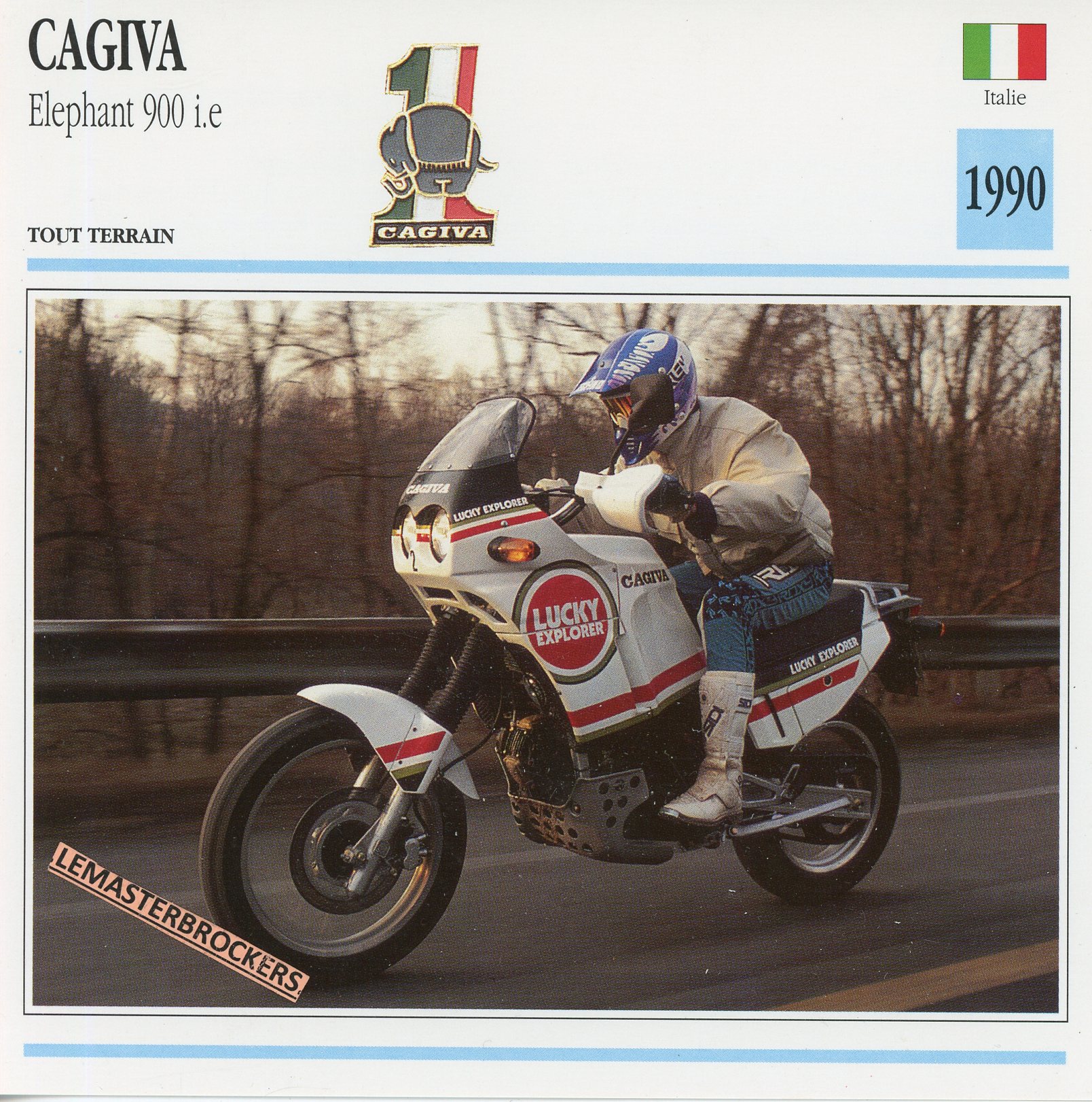CAGIVA-ELEPHANT-900-1990-LEMASTERBROCKERS-FICHE-MOTO-ATLAS-CARD