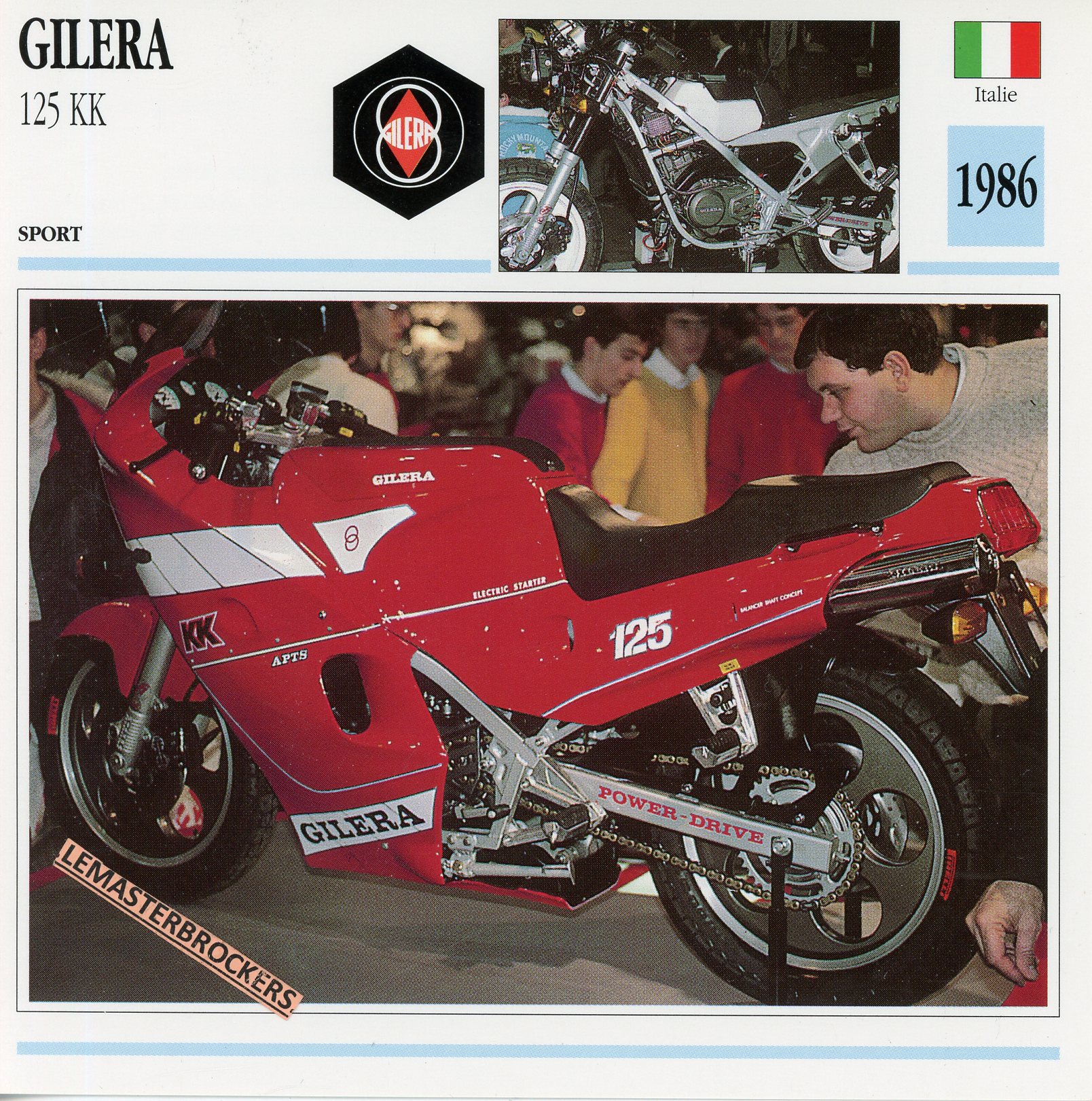 GILERA-125-kk-1986-FICHE-MOTO-MOTORCYCLE-CARDS-ATLAS-LEMASTERBROCKERS