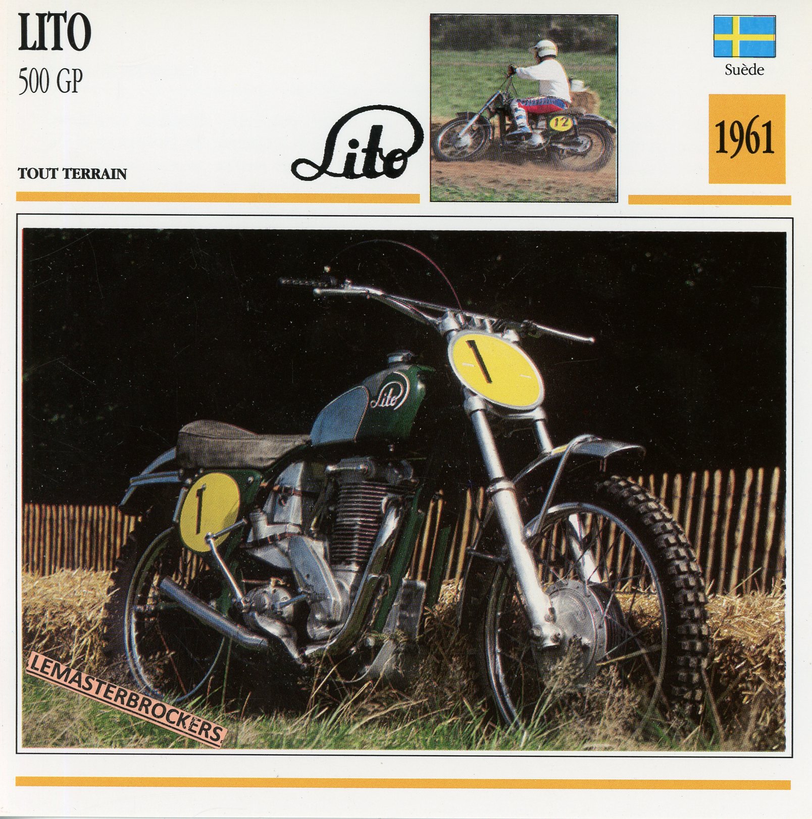 LITO-500-GP-1961-FICHE-MOTO-MOTORCYCLE-CARDS-ATLAS-LEMASTERBROCKERS
