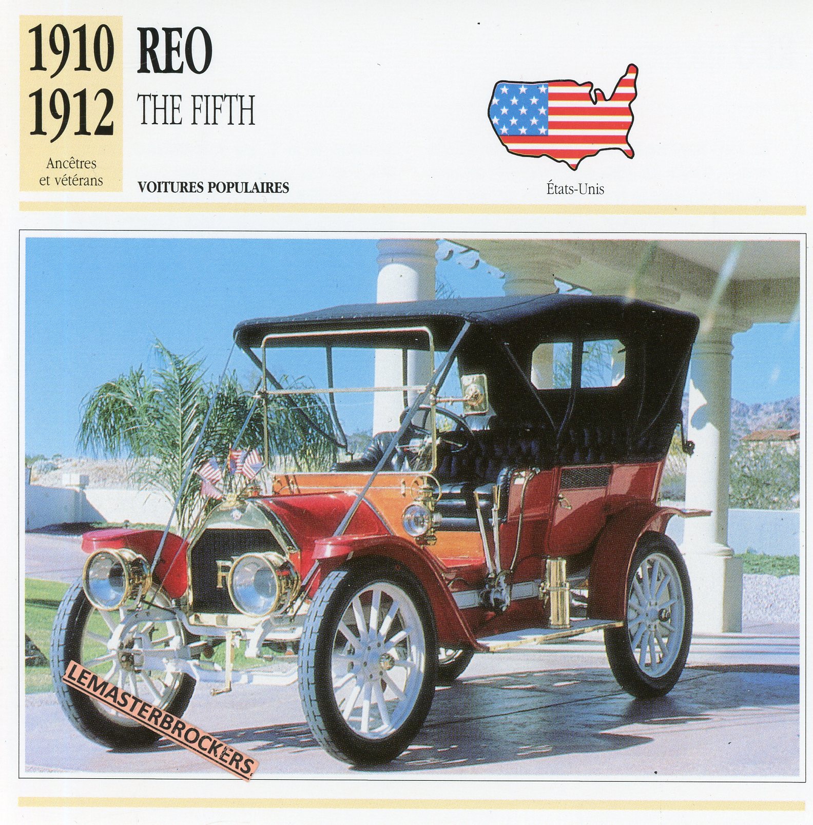 REO-THE-FIFTH-1910-1912-FICHE-AUTO-CARD-CARS-LEMASTERBROCKERS