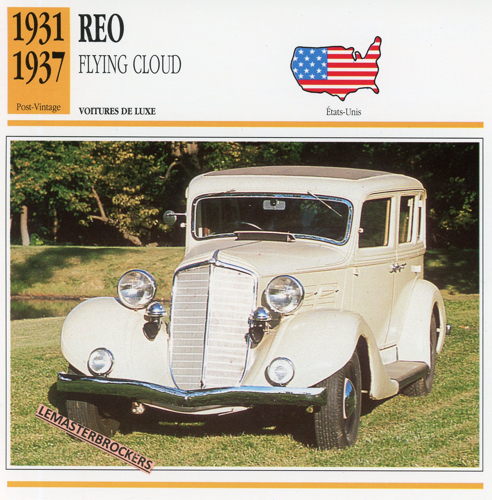 REO-FLYING-CLOUD-1931-1937-FICHE-AUTO-CARD-CARS-LEMASTERBROCKERS