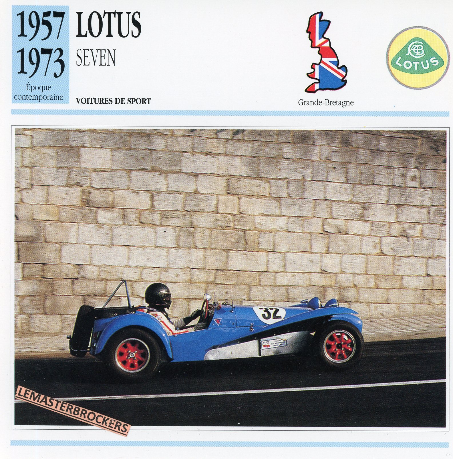 LOTUS-SEVEN-1957-1973-FICHE-AUTO-CARD-CARS-LEMASTERBROCKERS