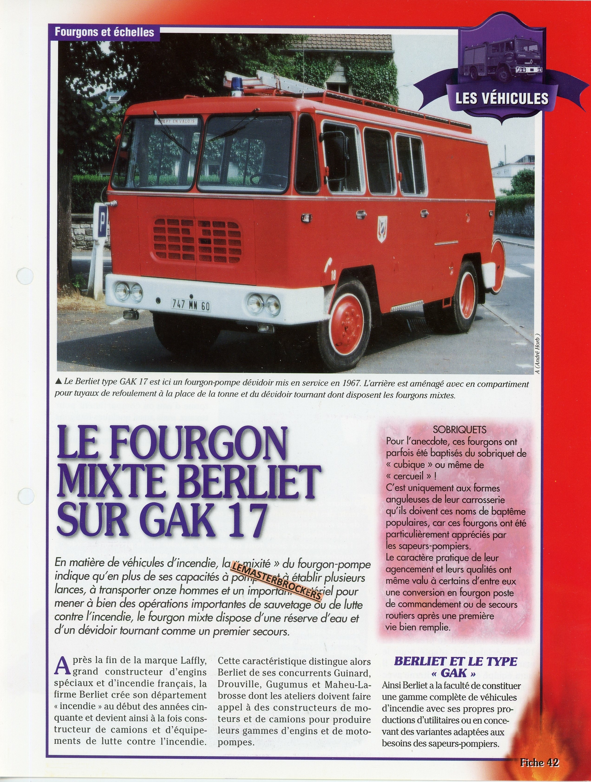 FICHE-AUTO-POMPIER-LEMASTERBROCKERS-BERLIET-GAK17