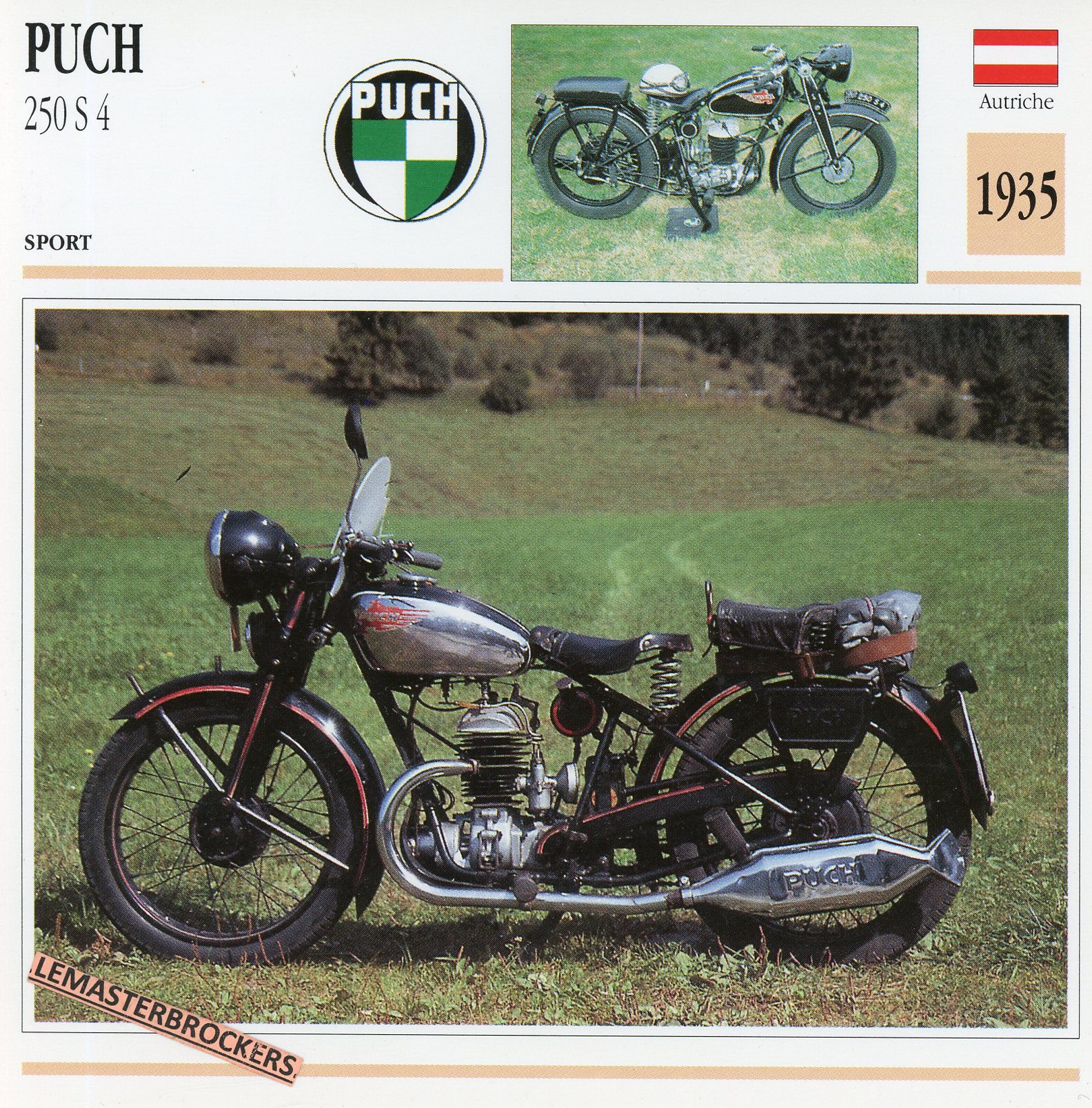 PUCH-250-S4-1935-FICHE-MOTO-MOTORCYCLE-CARDS-ATLAS-LEMASTERBROCKERS