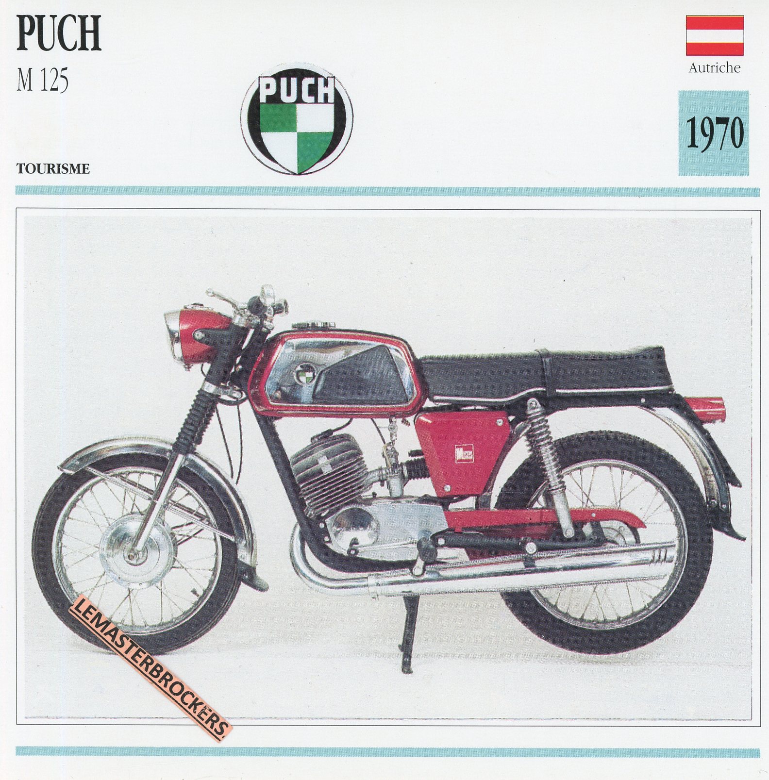 PUCH-M125-1970-FICHE-MOTO-MOTORCYCLE-CARDS-ATLAS-LEMASTERBROCKERS