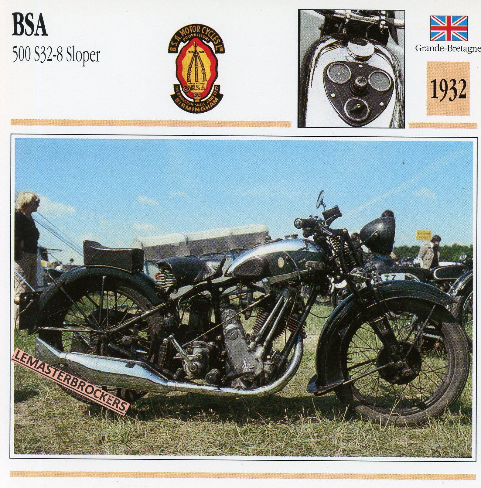 BSA-500-S32-8-SLOPER-1932-FICHE-MOTO-CARDS-ATLAS-LEMASTERBROCKERS