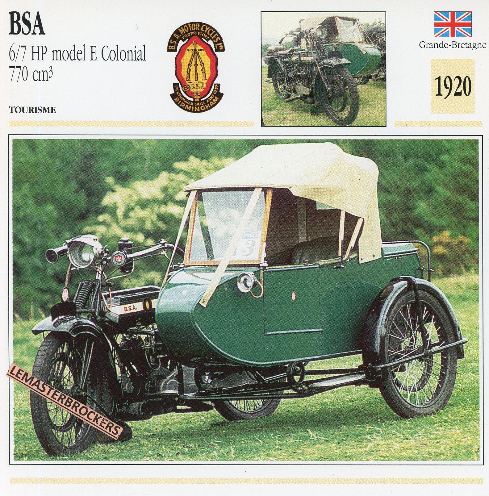 BSA-770-SIDECAR-COLONIAL-1920-FICHE-MOTO-CARDS-ATLAS-LEMASTERBROCKERS