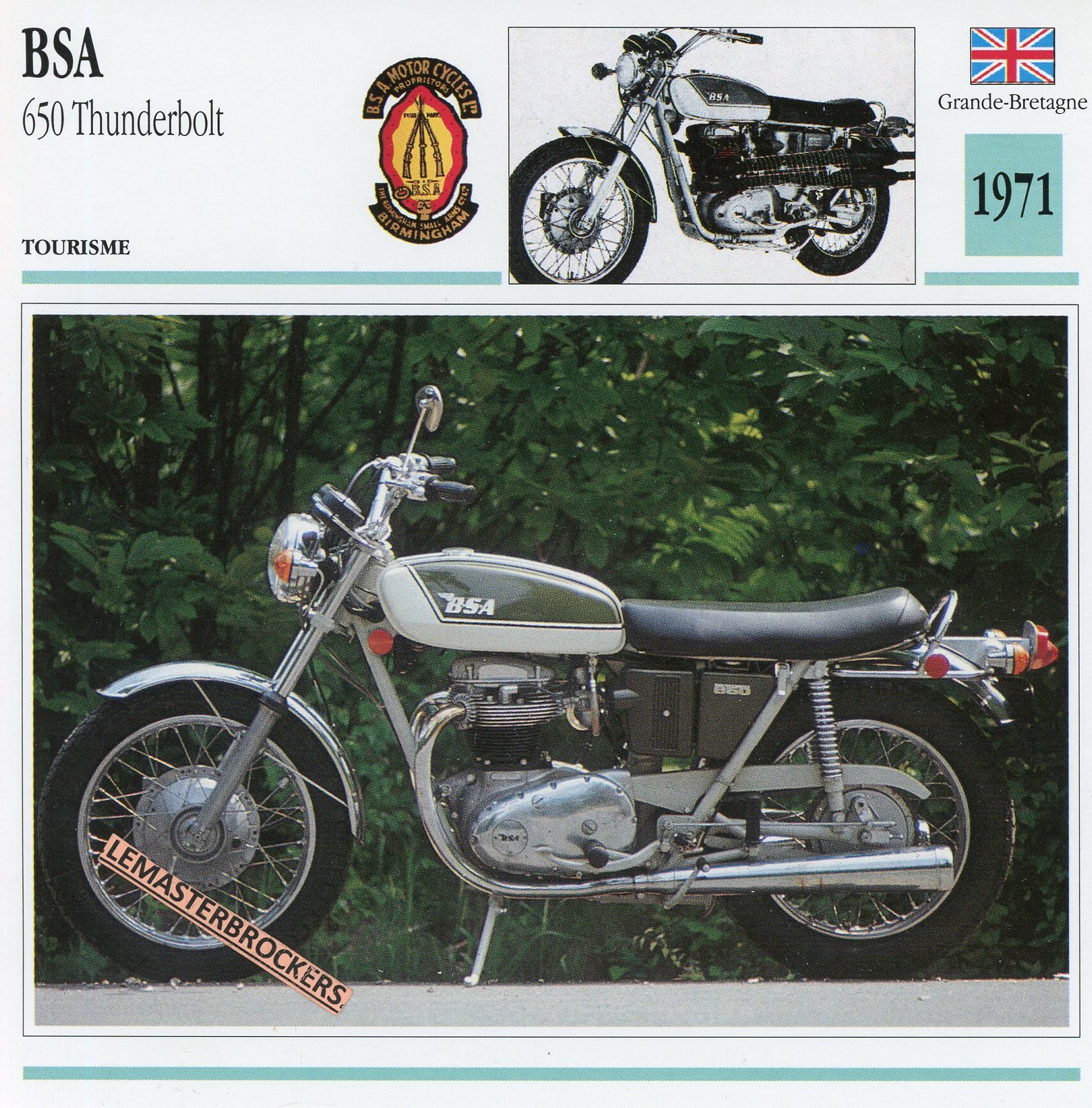BSA-650-THUNDERBOLT-1971-FICHE-MOTO-CARDS-ATLAS-LEMASTERBROCKERS