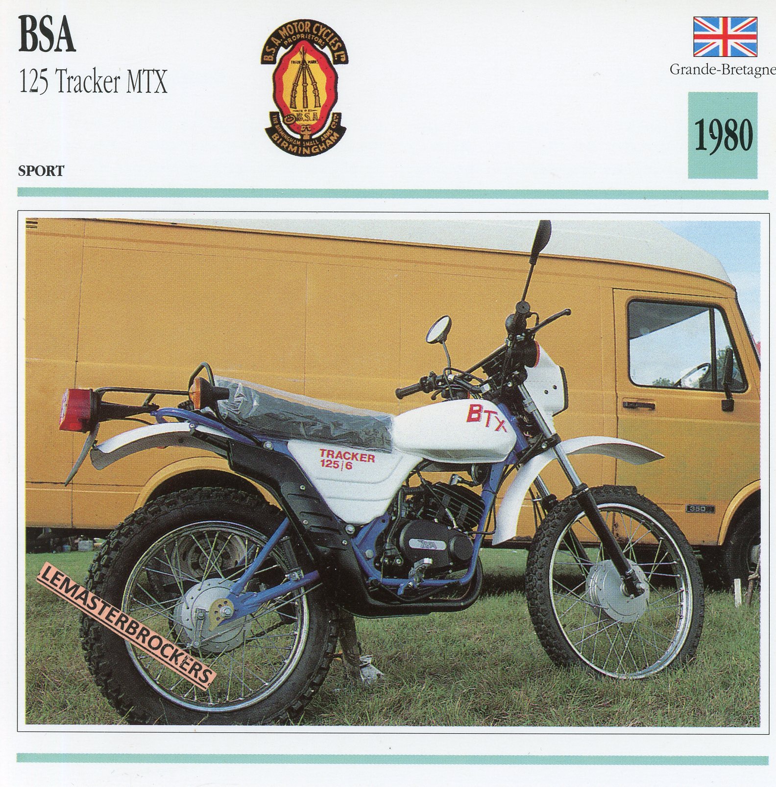 BSA-125-TRACKER-MTX-1980-FICHE-MOTO-CARDS-ATLAS-LEMASTERBROCKERS