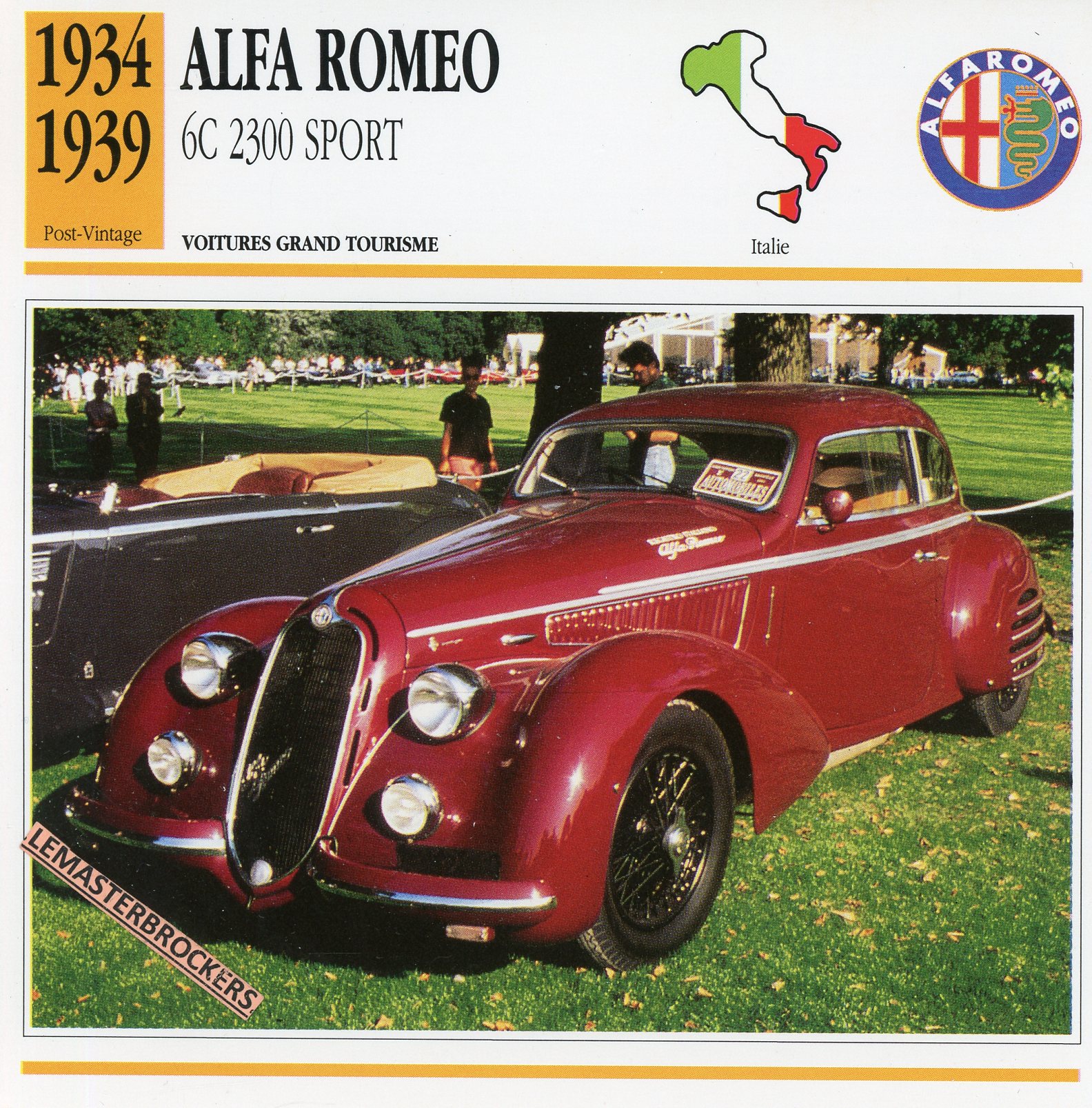ALFA-ROMEO-6C-2300-SPORT-1934-1939-FICHE-AUTO-CARS-CARD-ATLAS-LEMASTERBROCKERS