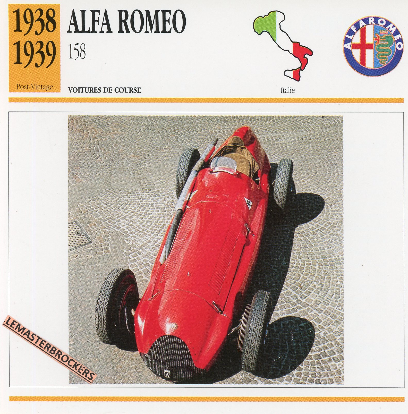 ALFA-ROMEO-158-1938-1939-FICHE-AUTO-CARS-CARD-ATLAS-LEMASTERBROCKERS
