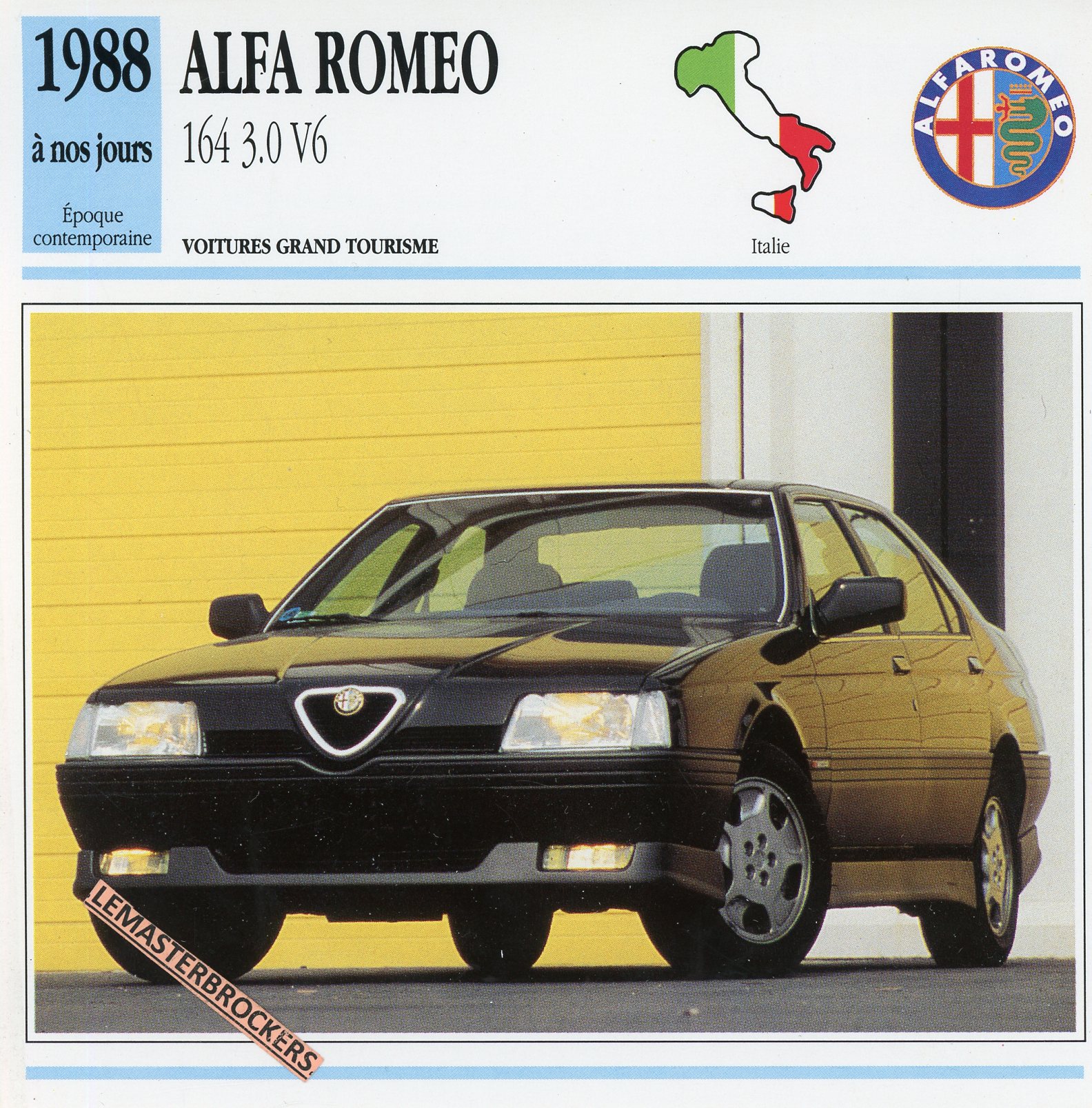 ALFA-ROMEO-164-V6-1988-FICHE-AUTO-LEMASTERBROCKERS