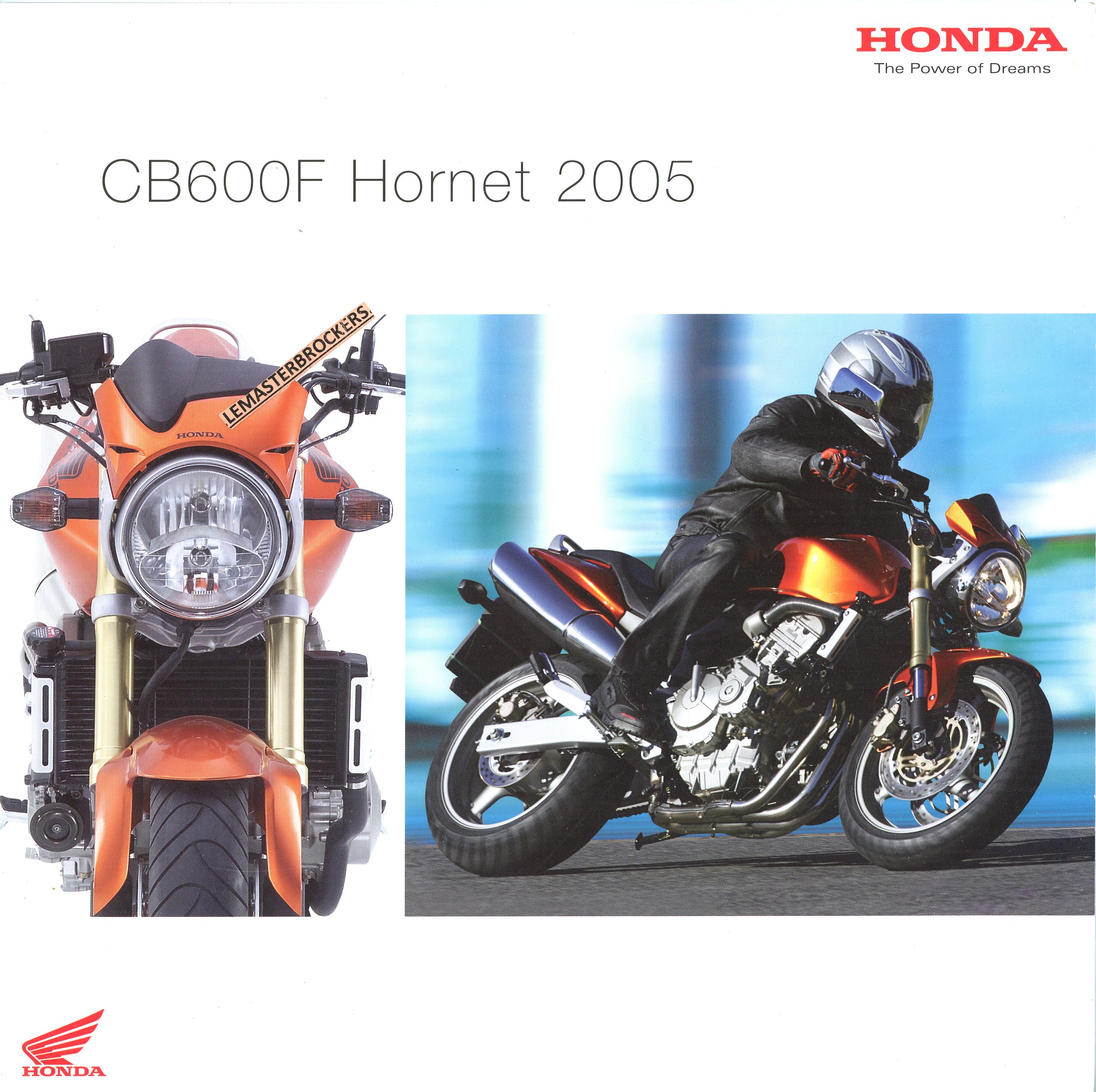BROCHURE MOTO HONDA CB600F HORNET 2005
