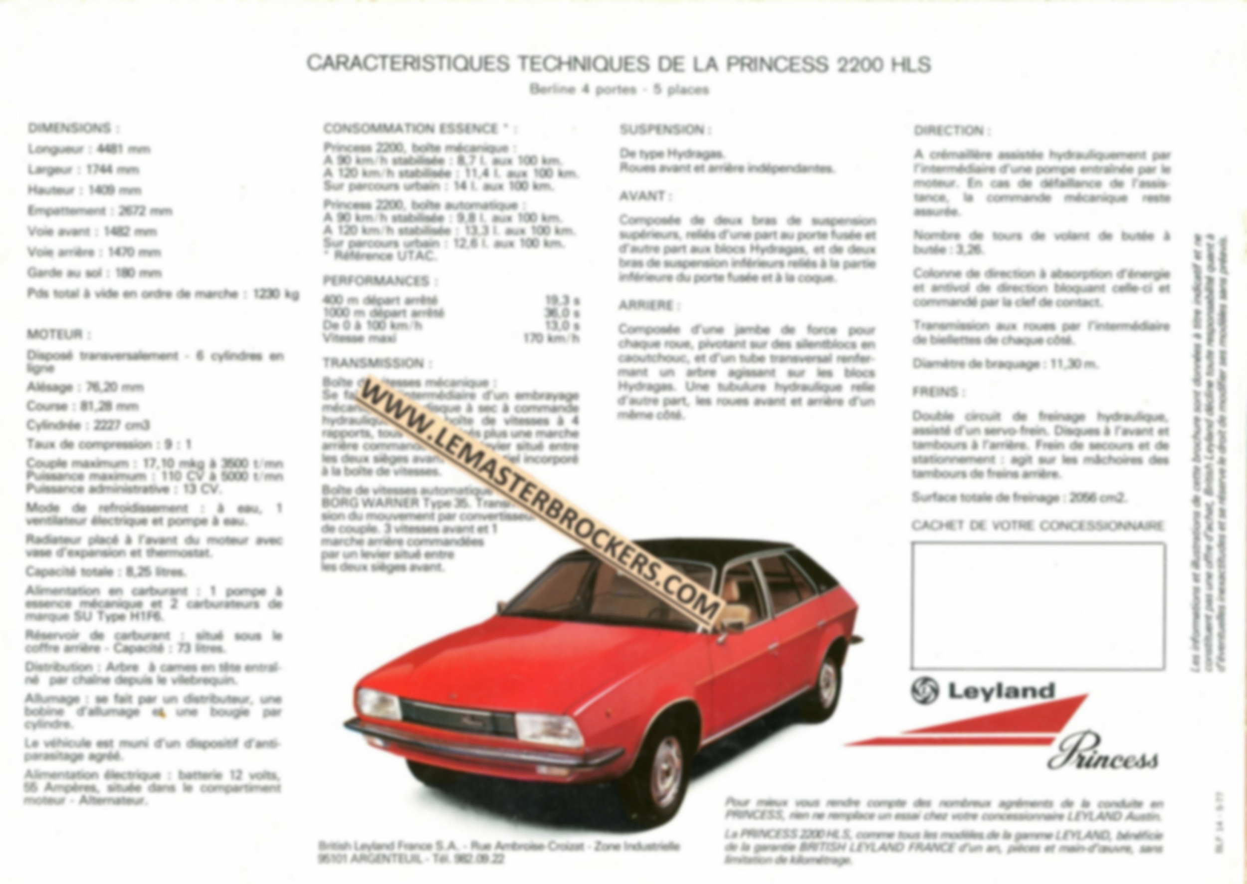 BROCHURE-PRINCESS-2200-HLS-1977-LEMASTERBROCKERS