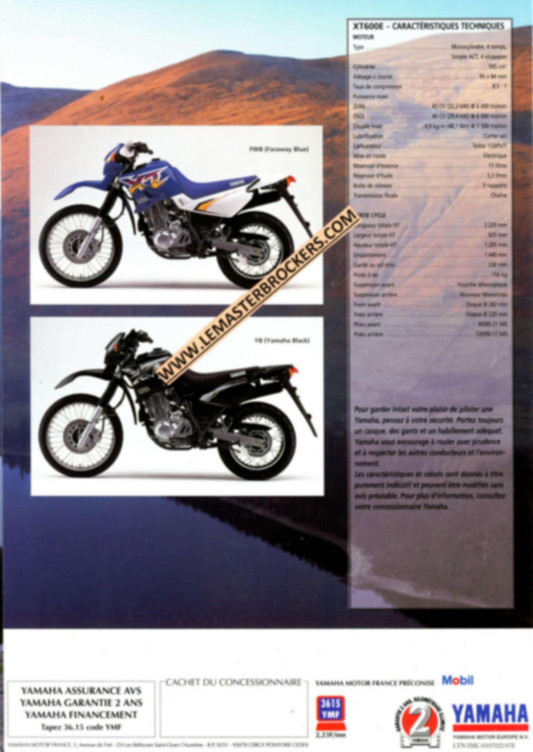 BROCHURE-MOTO-YAMAHA-XT600E-LEMASTERBROCKERS-1997
