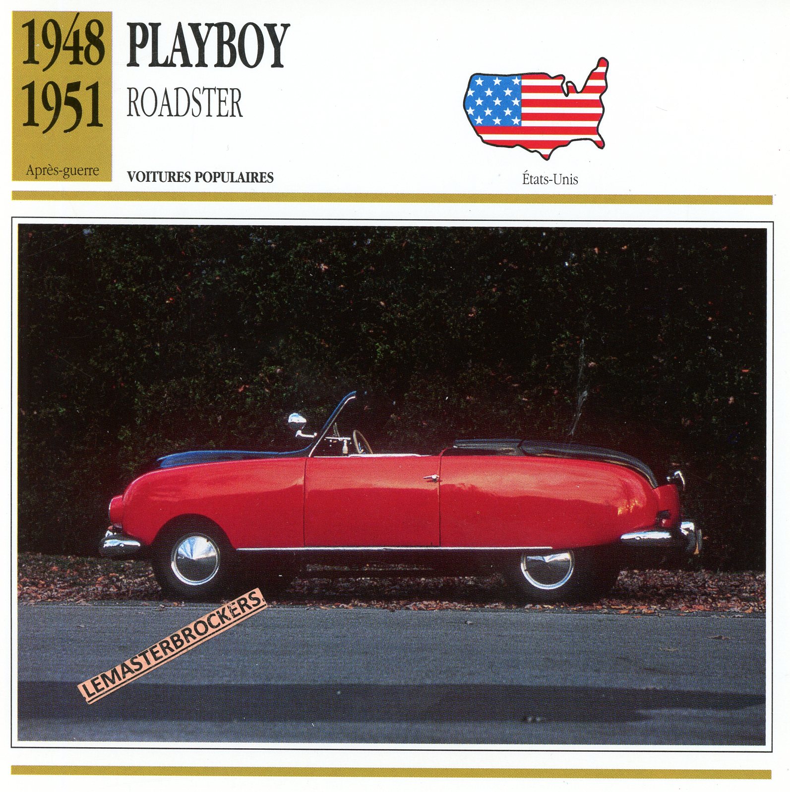 FICHE-PLABOY-ROADSTER-1948-1951-FICHE AUTO ATLAS-LEMASTERBROCKERS