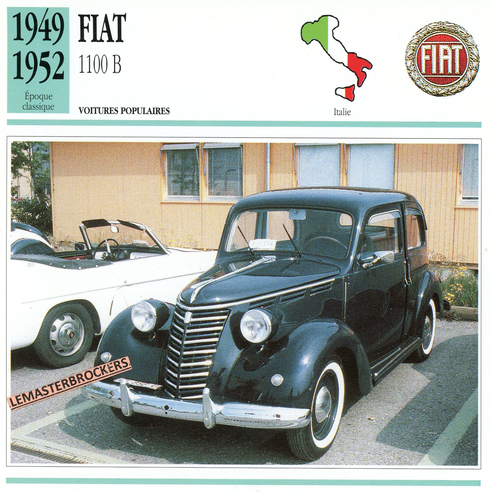 FIAT-1100B-FICHE-AUTO-CARD-CARS-LEMASTERBROCKERS