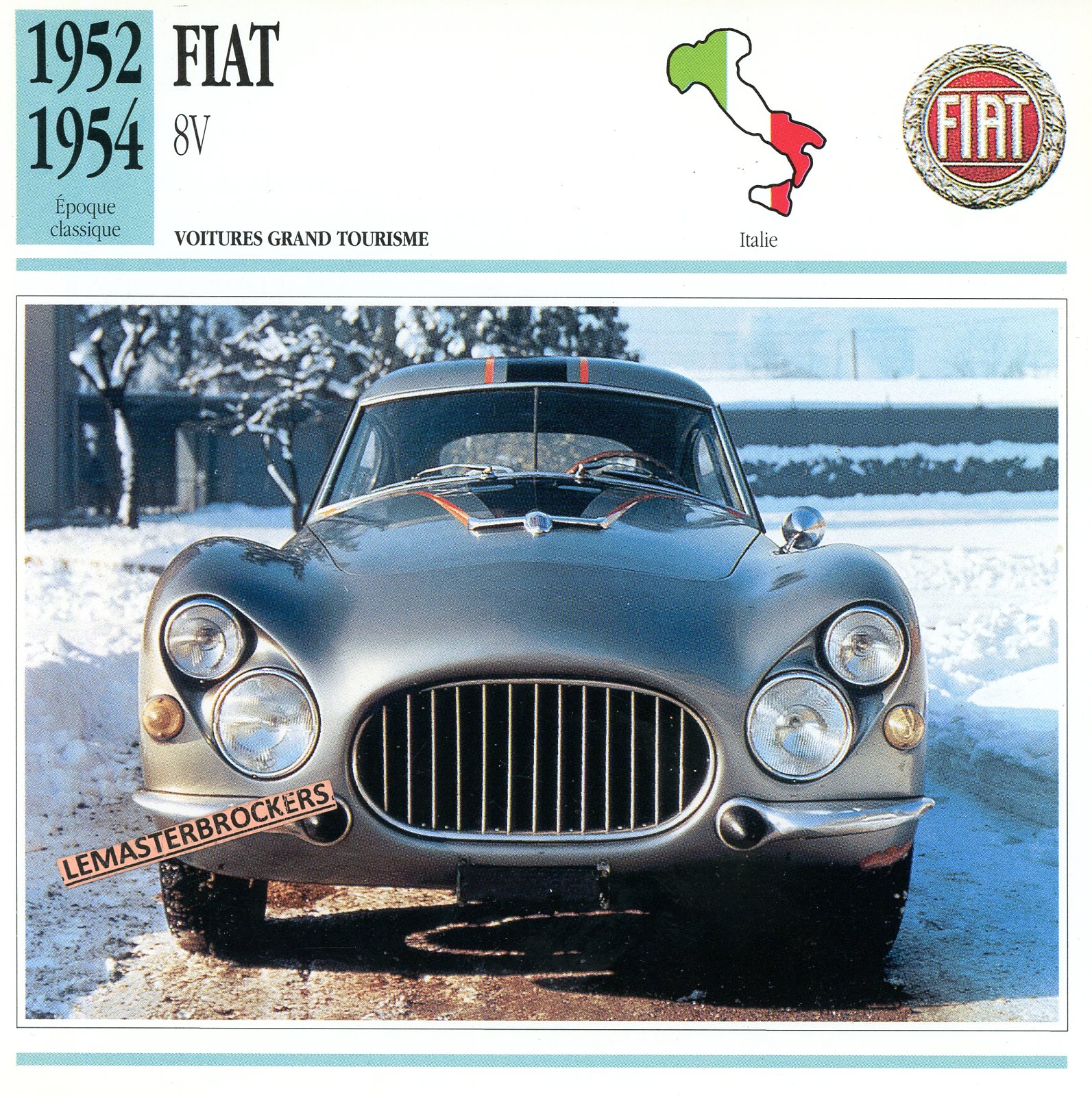 FIAT-8V-1954-FICHE-AUTO-CARD-CARS-LEMASTERBROCKERS
