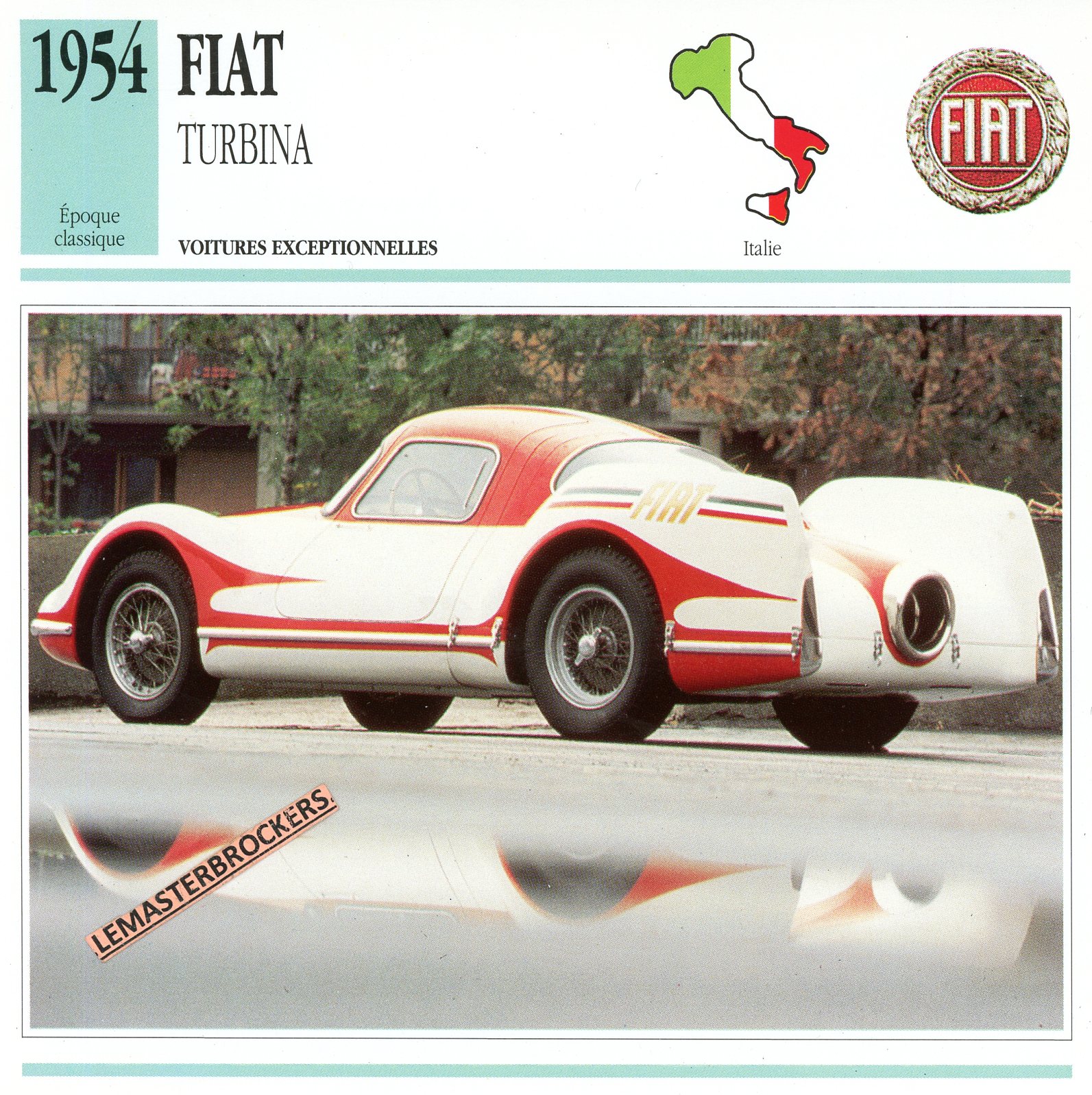 FIAT-TURBINA-1954-FICHE-AUTO-CARD-CARS-LEMASTERBROCKERS