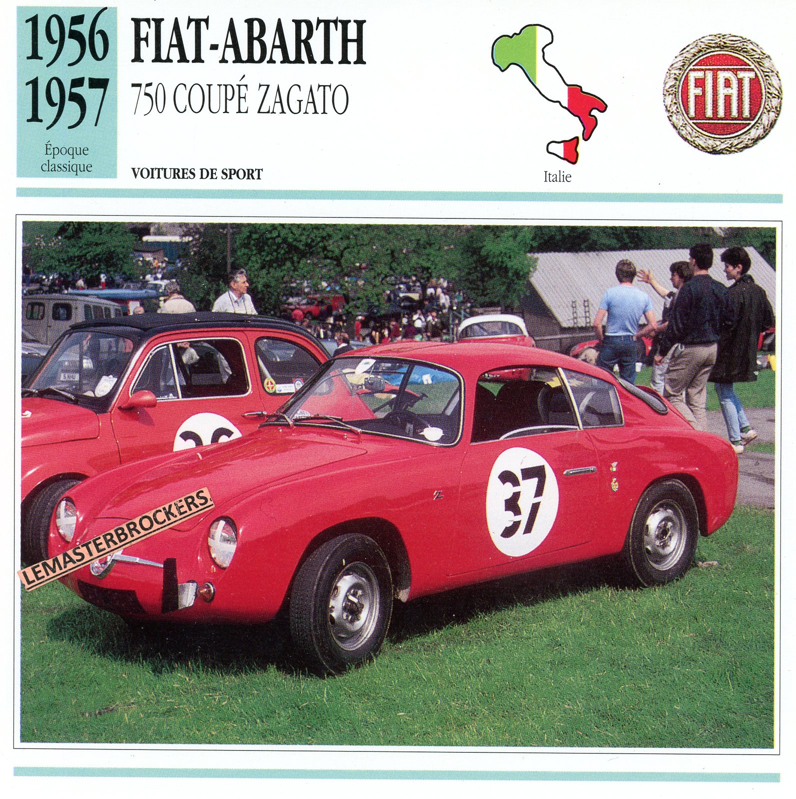 FIAT-ABARTH-750-ZAGATO-1956-1957-FICHE-AUTO-CARD-CARS-LEMASTERBROCKERS