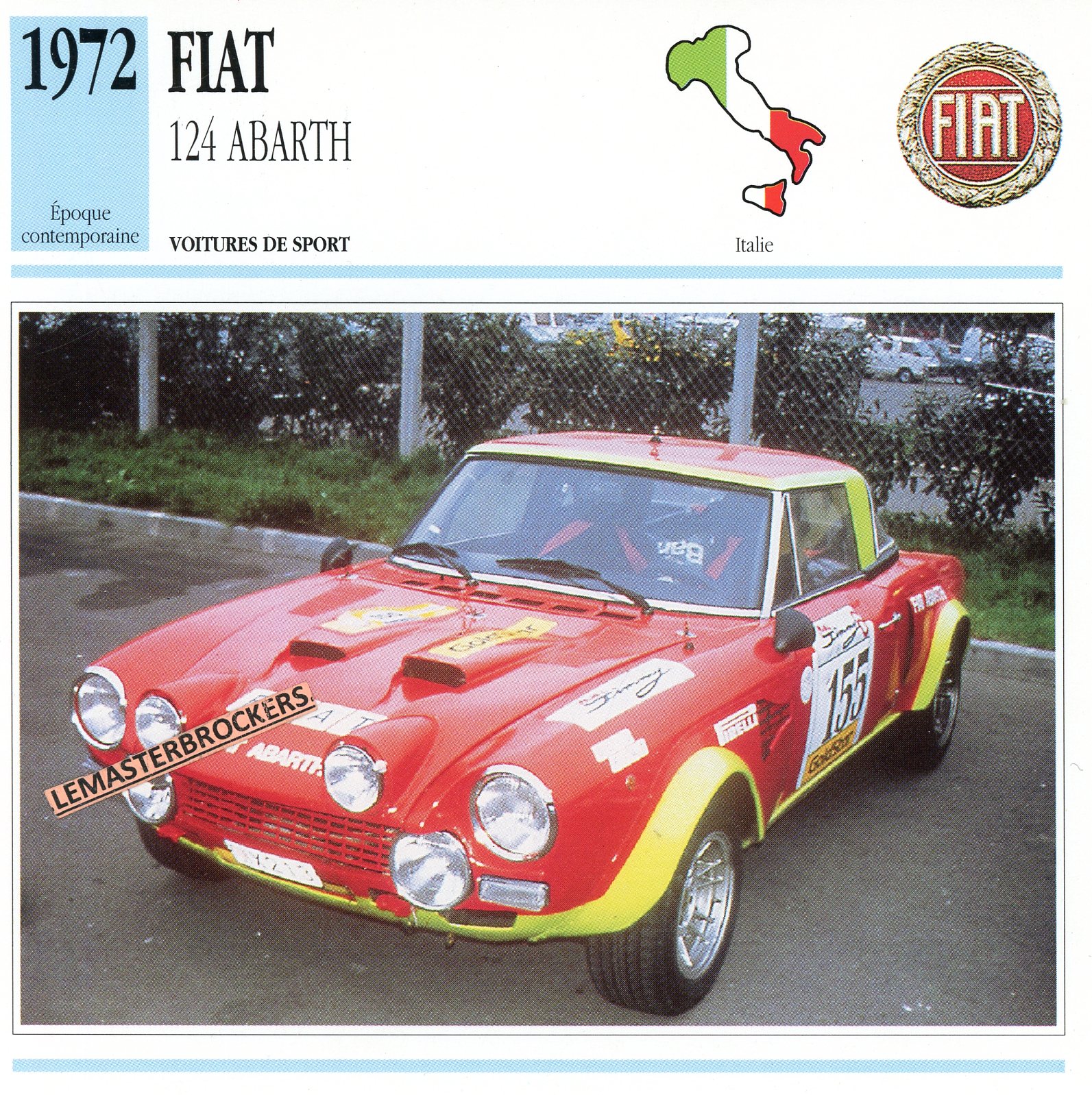 FICHE-FIAT-124-ABARTH-1972-CARD-CARS-LEMASTERBROCKERS