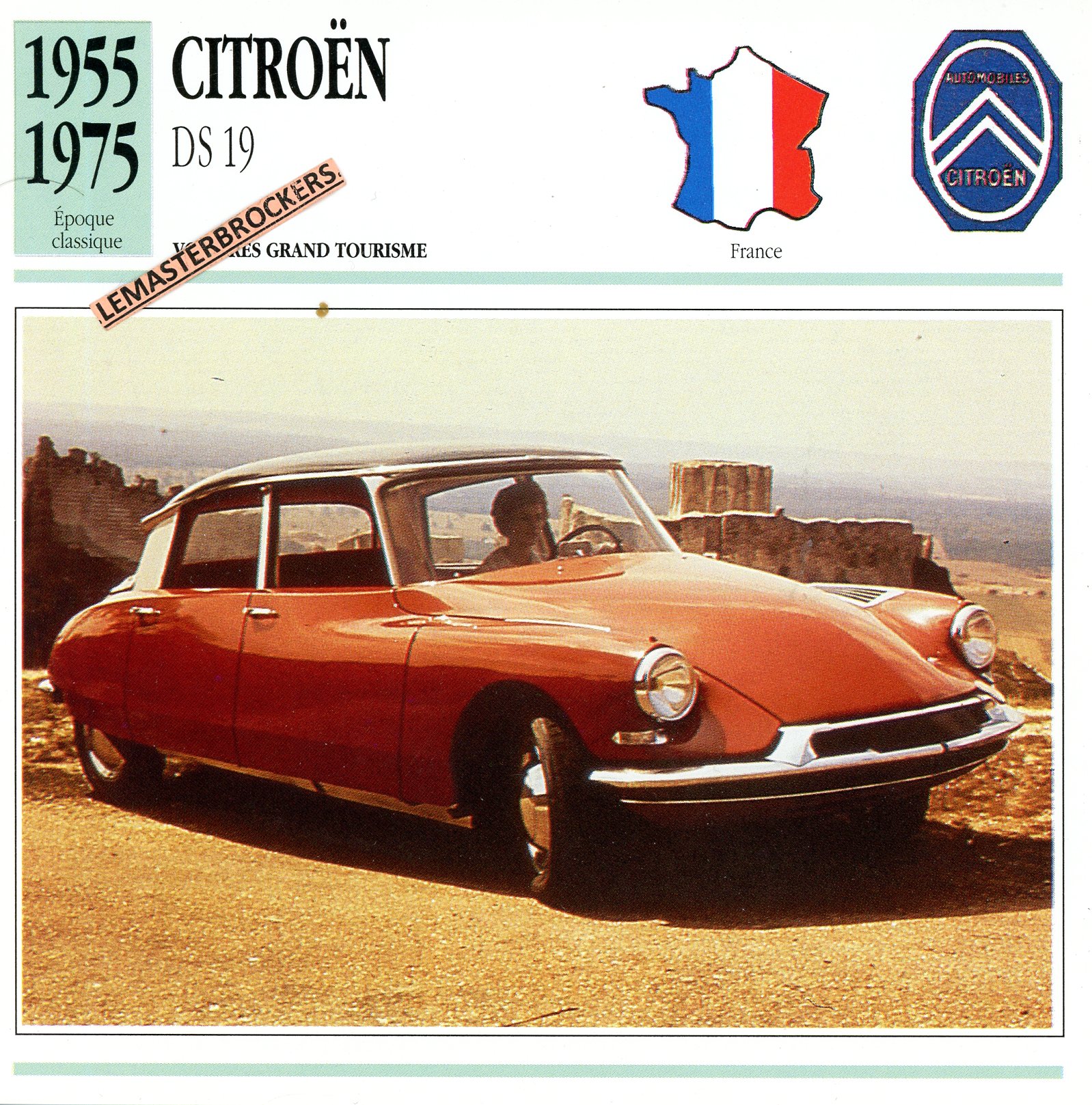 CITROËN-DS-19-DS19-1955-1975-FICHE-AUTO-CARD-CARS-LEMASTERBROCKERS