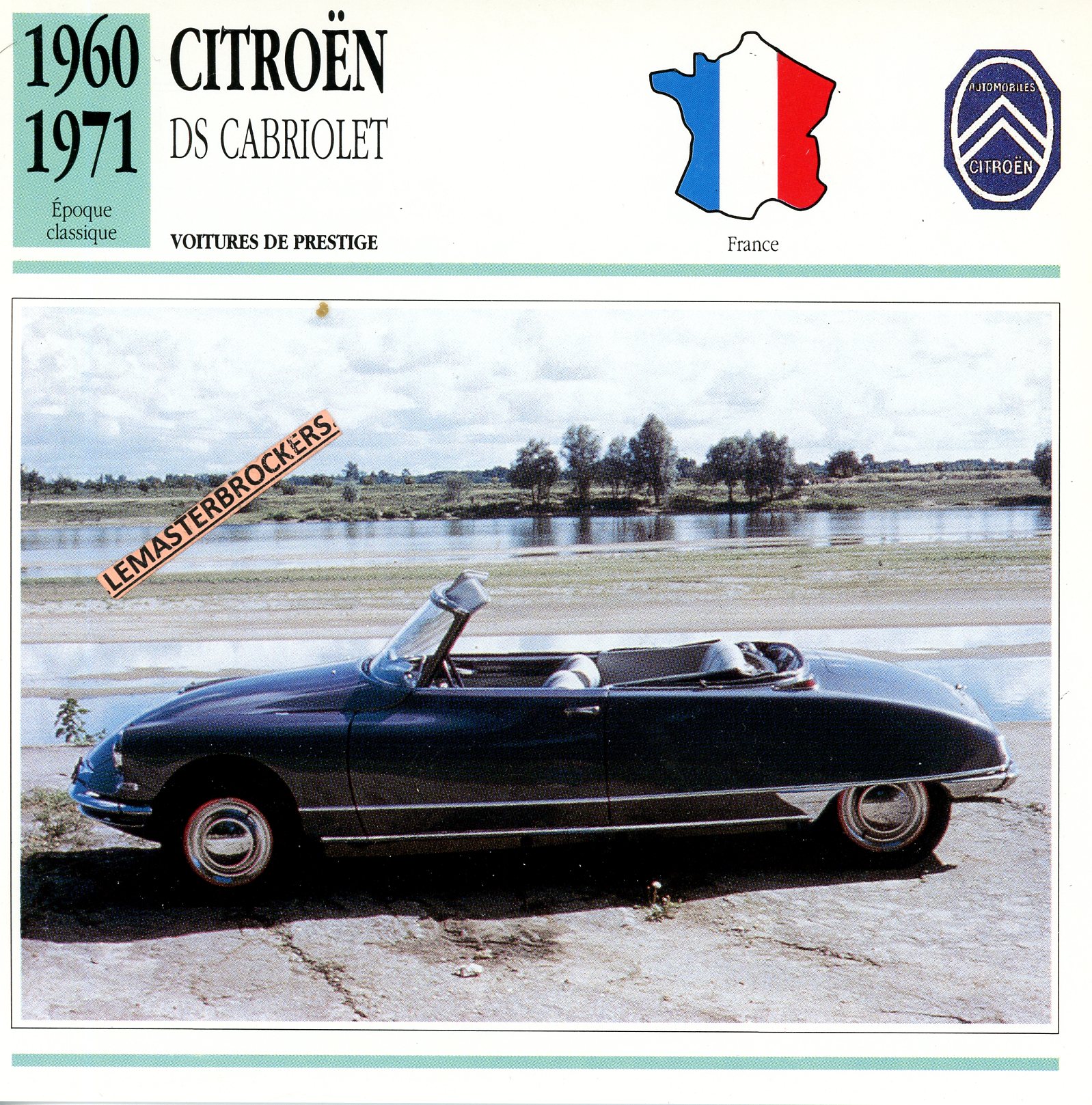 CITROËN-DS-CABRIOLET-1960-1971-FICHE-AUTO-CARD-CARS-LEMASTERBROCKERS