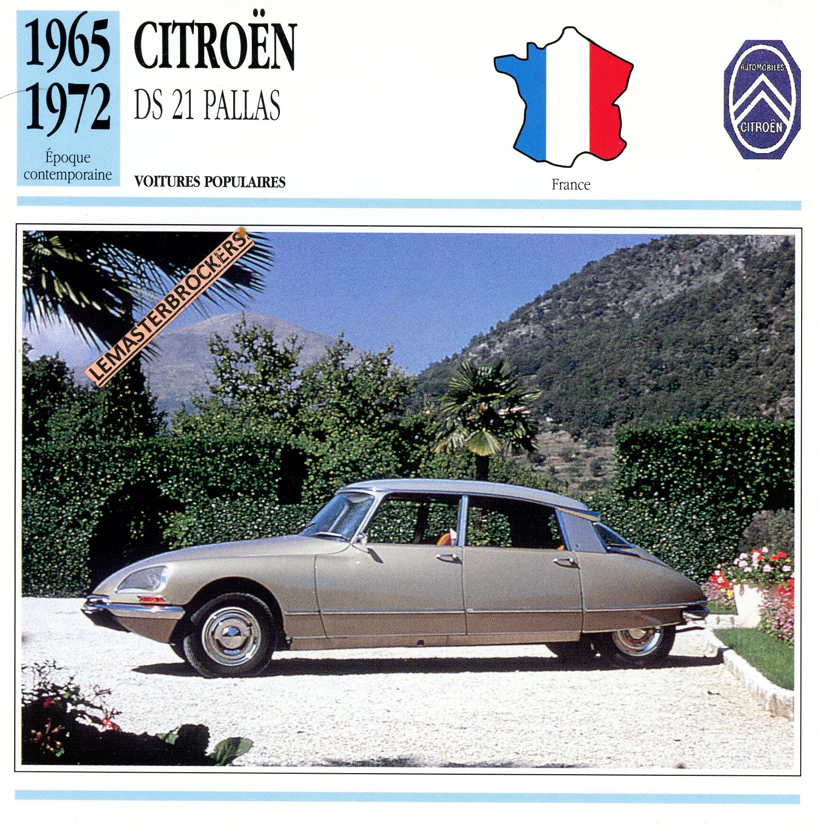 CITROËN-DS-21-DS21-1965-1972-FICHE-AUTO-CARD-CARS-LEMASTERBROCKERS