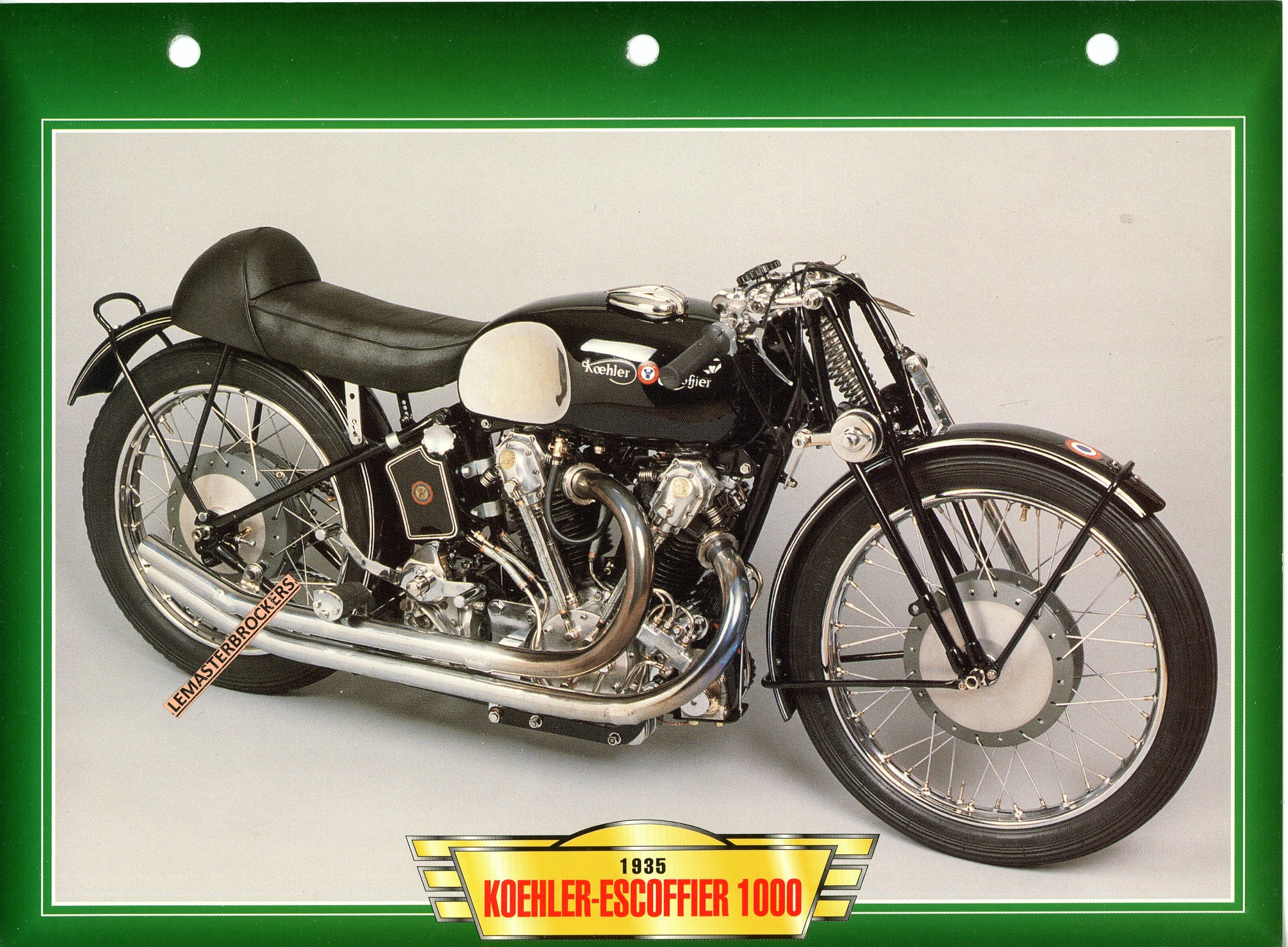 KOEHLER-ESCOFFIER-1000-1935-FICHE-MOTO-LEMASTERBROCKERS-ATLAS-ÉDITION
