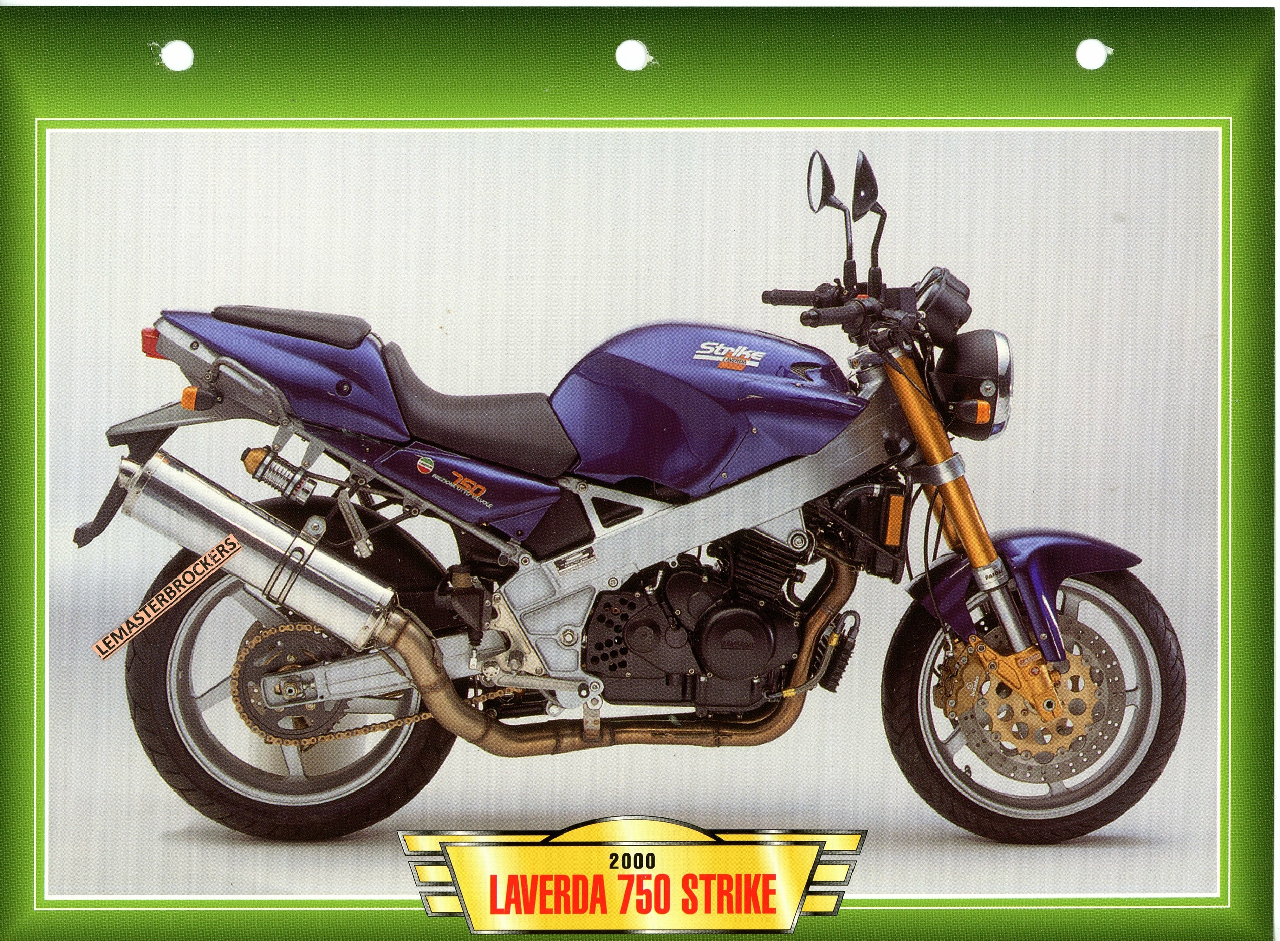 LAVERDA-750-STRIKE-2000-FICHE-MOTO-LEMASTERBROCKERS-ATLAS-ÉDITION