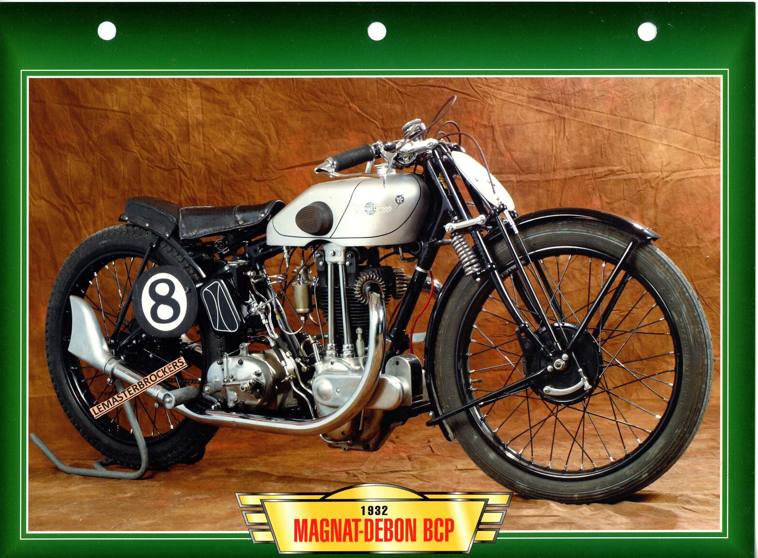 Document Ancien – Feuillet De Vente Moto Magnat Debon – 1er Octobre 1935